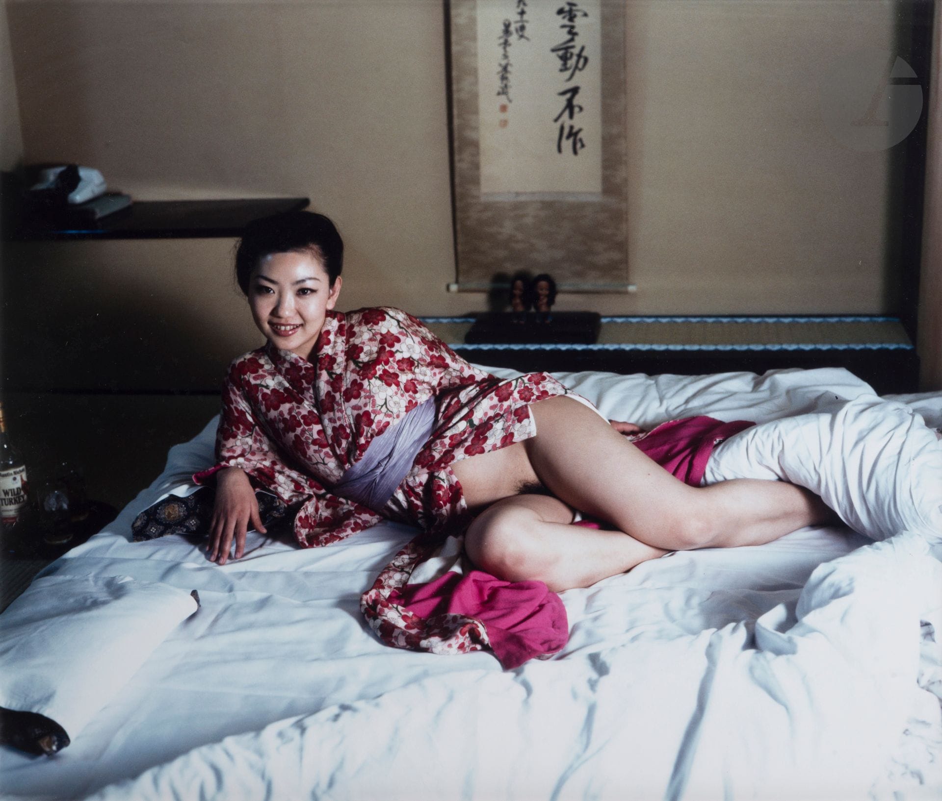 Nobuyoshi Araki (1940)
Untitled [Woman with kimono], c. 1995-2000.
Vintage cibachrome, signed in ink on verso.
Image : 55 x 68 cm - Sheet : 60 x 72 cm - frame