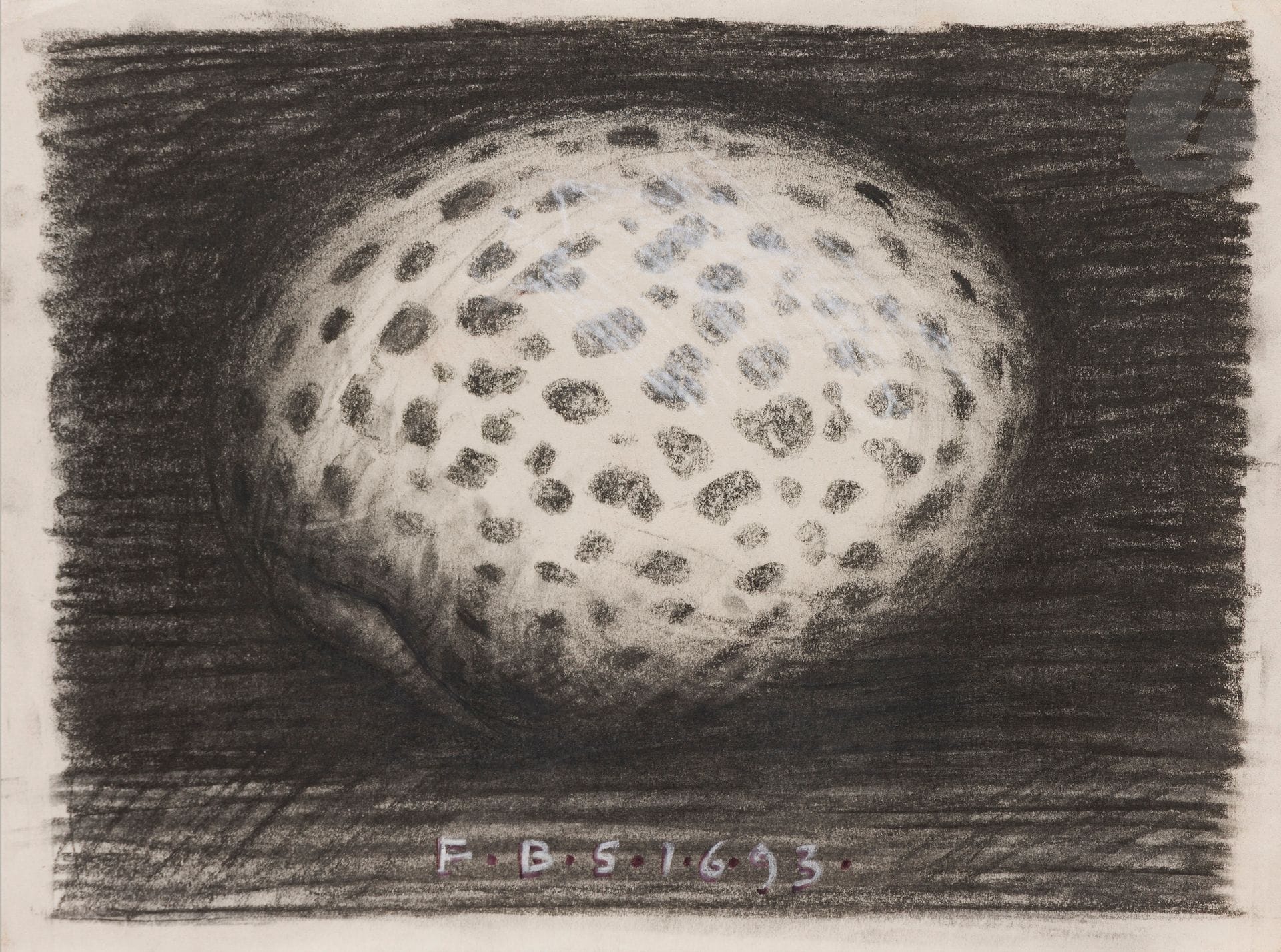 Franciszek STAROWIEYSKI (1930-2009)
Untitled, 1993
Charcoal and chalk. 
Monogrammed and dated 1693 at bottom
24 x 32 cm


Provenance : 
Alin Avila Collection.
[sztuka polska, polish art]