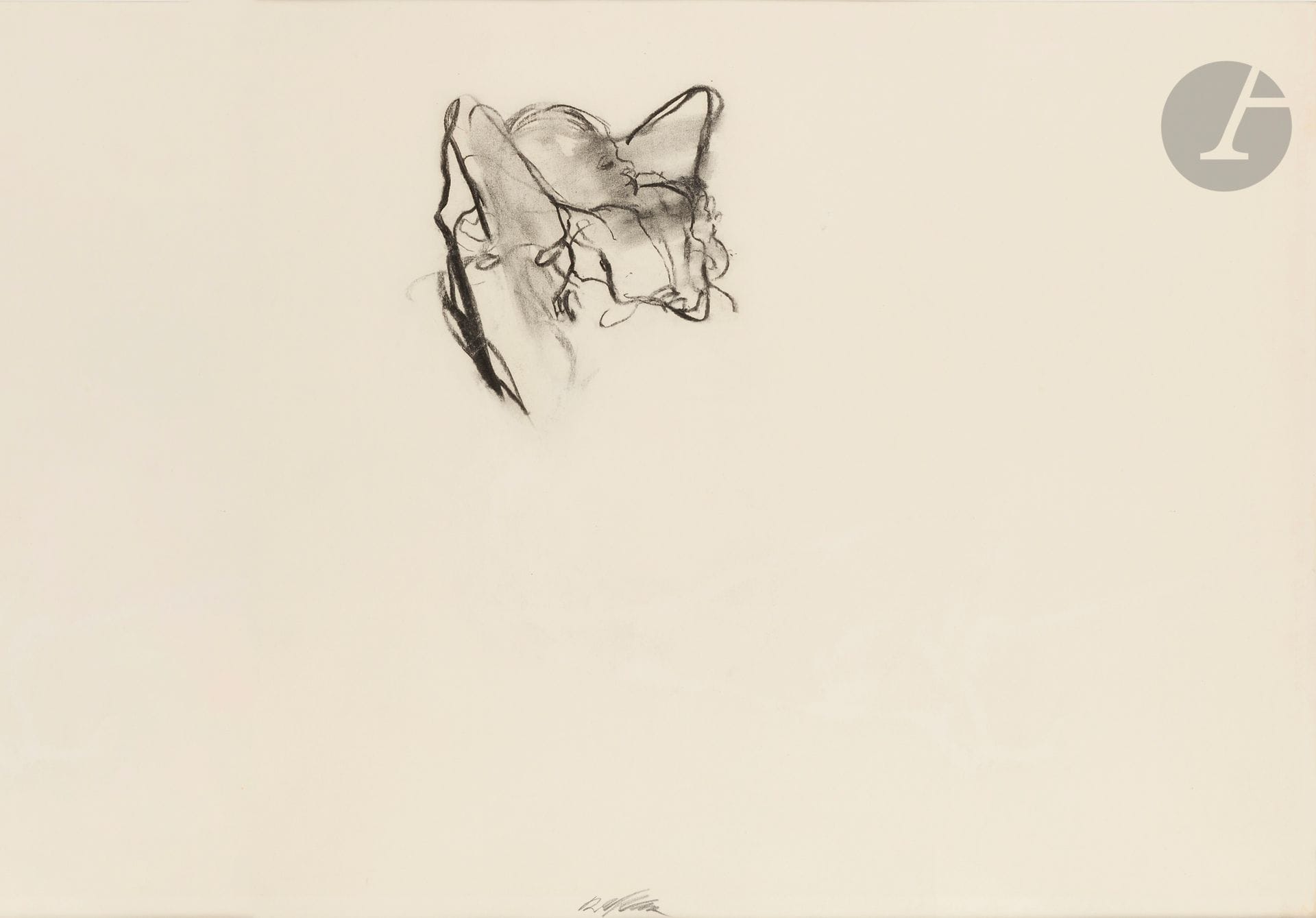 Sam SZAFRAN (1934-2019)
Young languid woman
Charcoal on paper.
Signed at foot.
52 x 74 cm