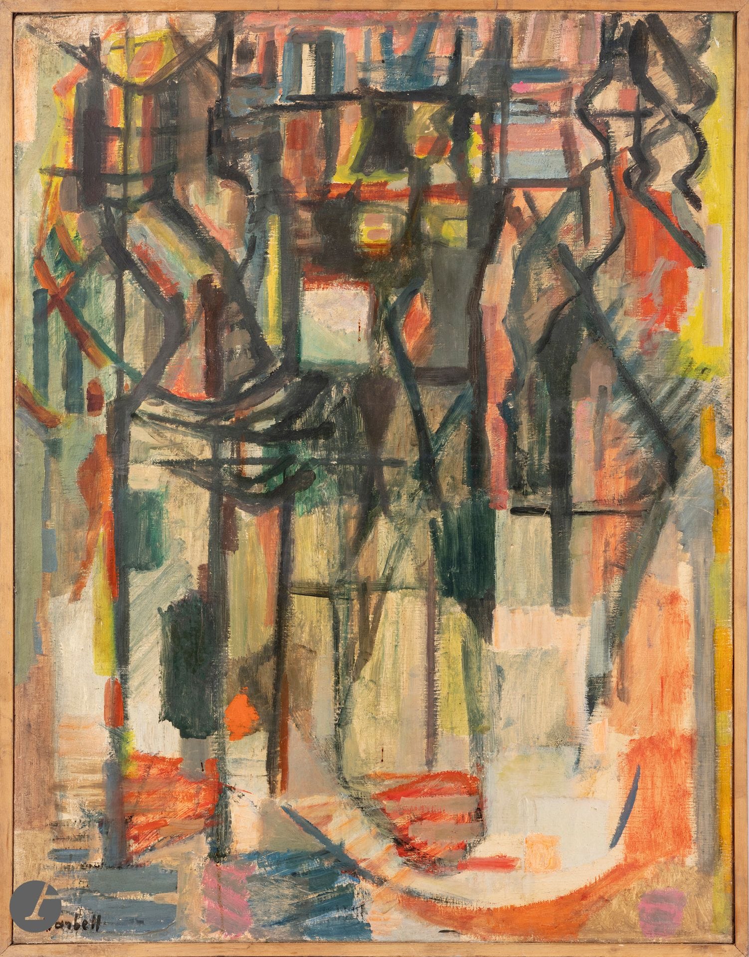 Alexandre Sasha GARBELL (1903-1970) 
Hivernal n° 26, 1953 
Huile sur toile. 
Signée en bas à gauche. 
Timbrée au dos. 
95 x 73 cm