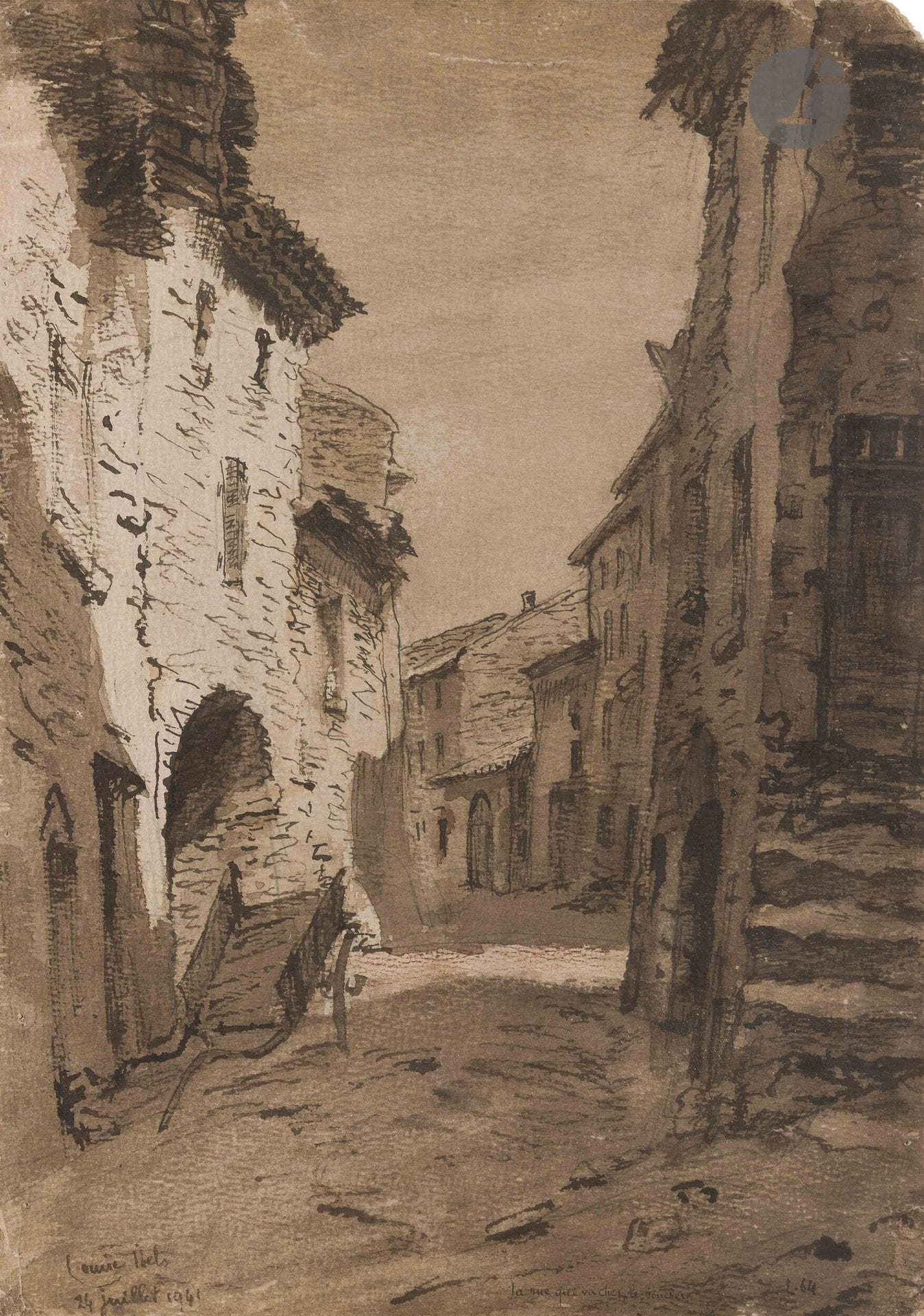 Louise IBELS (1891-1965)
Rue de village - Les Saintes-Marie - Rue de Paris - Moulin
Six encres et lavis d'encre.
Signées sur les montages, certaines datées.
35 x 26 cm à 49 x 35 cm