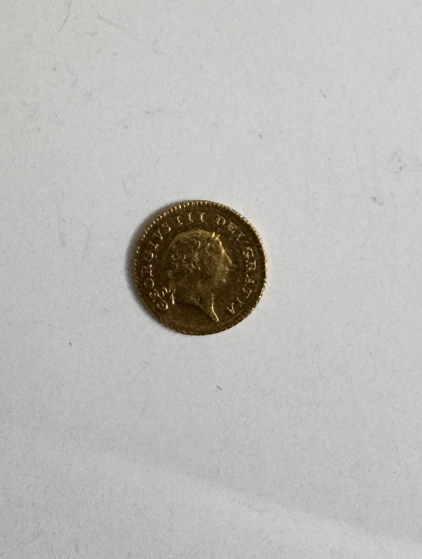 GRANDE-BRETAGNE. GUINEE sous Georges III. 1/3 de Guinée. Or. 
1810. 
2,78g. 
Friedberg.365. Spink.3740 
TTB