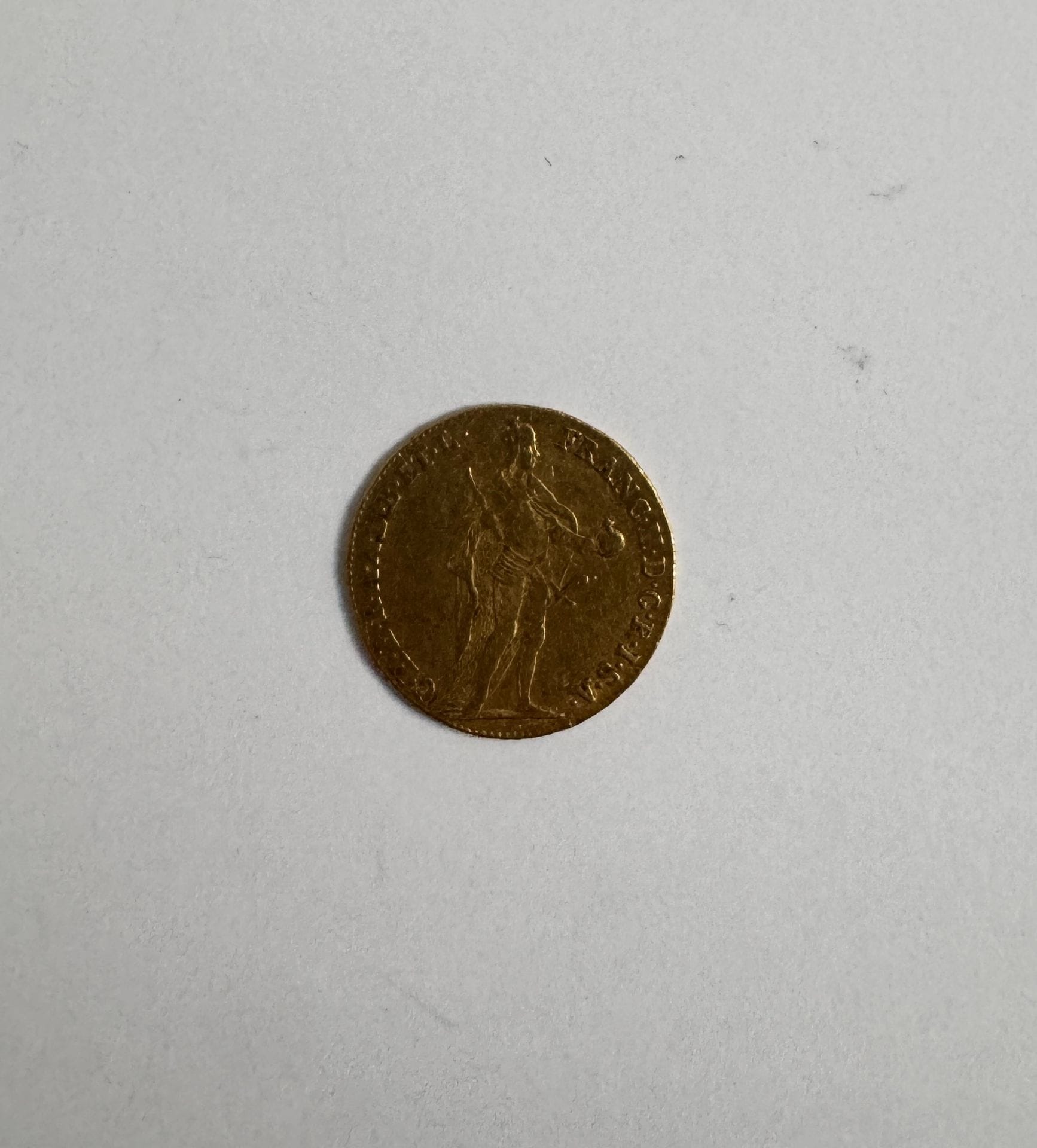 HONGRIE. François II. Ducat. Or. 
1794. 3,46g. 
Traces de pliure. Friedberg.209 
TB