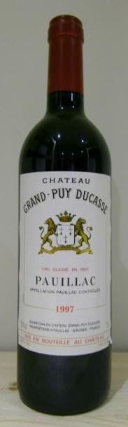5 Bouteilles CH. GRAND PUY-DUCASSE, 5° cru Pauillac 1997