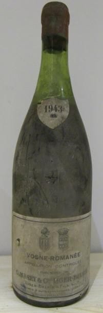 1 Bouteille VOSNE-ROMANÉE Marey & Liger-Belair 1943 (es, LB)