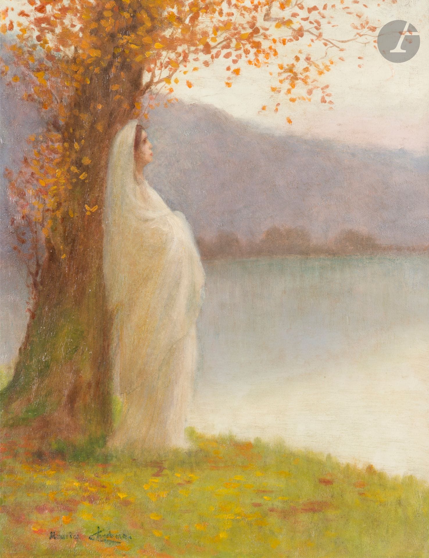 Maurice CHABAS (1862-1947)
Woman by the water
Oil on panel.
Signed lower left.
40.5 x 31.5 cm