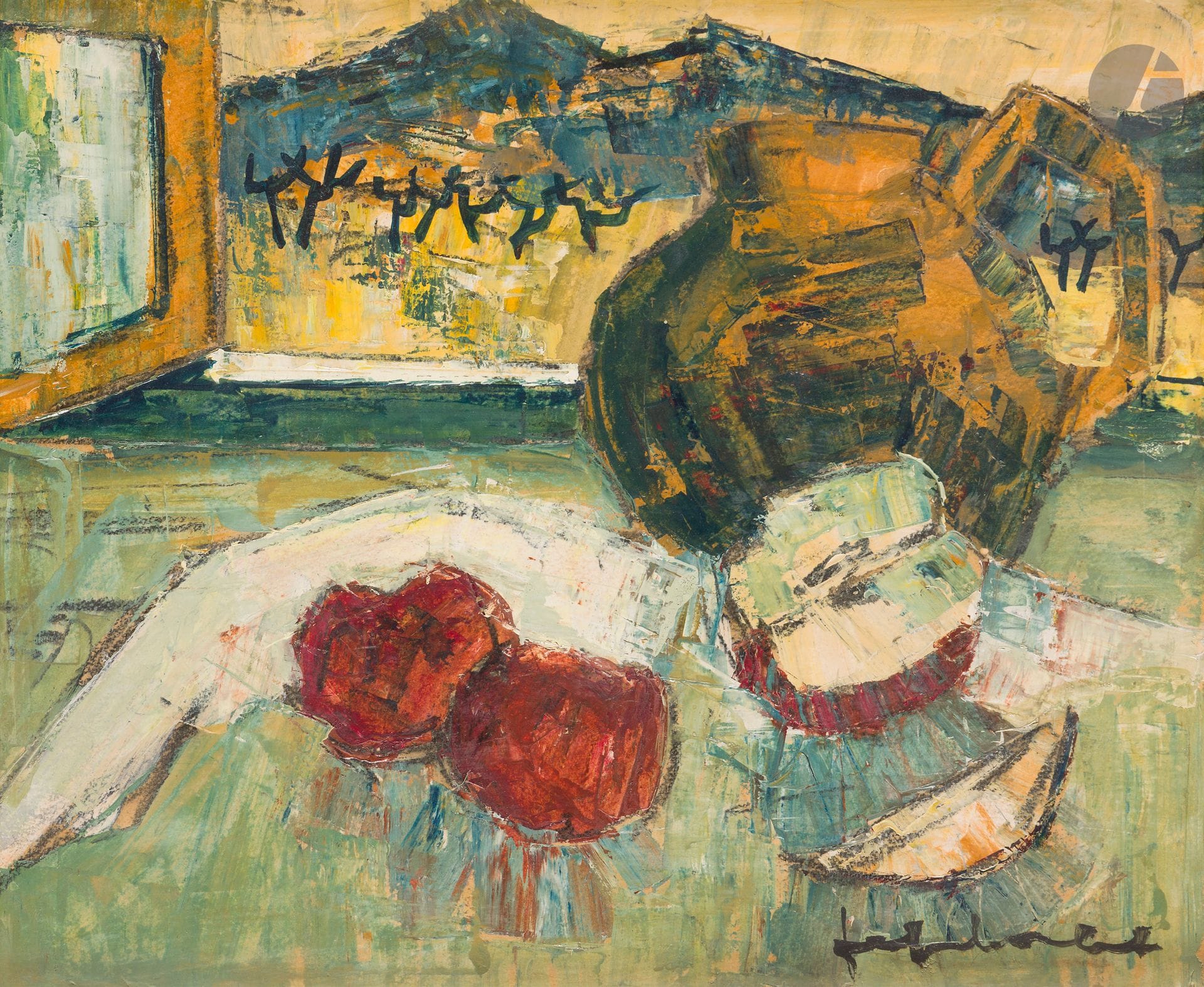 Jef FRIBOULET (1919-2003)
Window on the Alpilles
Oil on canvas.
Signed lower right.
Signed and titled on the back.
39.5 x 48.5 cm