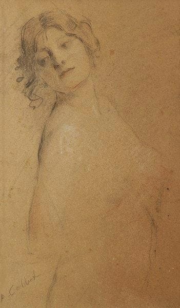 Ecole Moderne
Portrait de femme. Crayon. Porte une signature en bas à gauche. H:24 x L: 14 cm