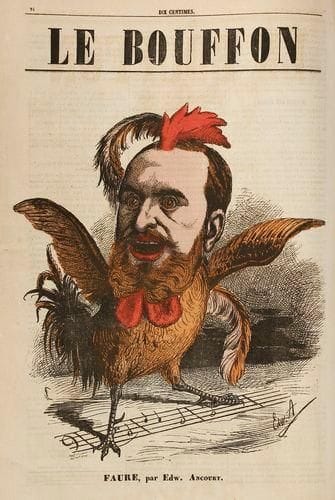 Lucien d'HURA
Le Bouffon. Troisième série. Du n° 101 (dimanche 5 janvier 1868) au n° 143 (dimanche 25 octobre 1868). Un volume incomplet. Nombreuses illustrations par Edward Ancourt, Albert Humbert "qui n'est rien moins qu'un maître" (John Grand-Carteret 1888)