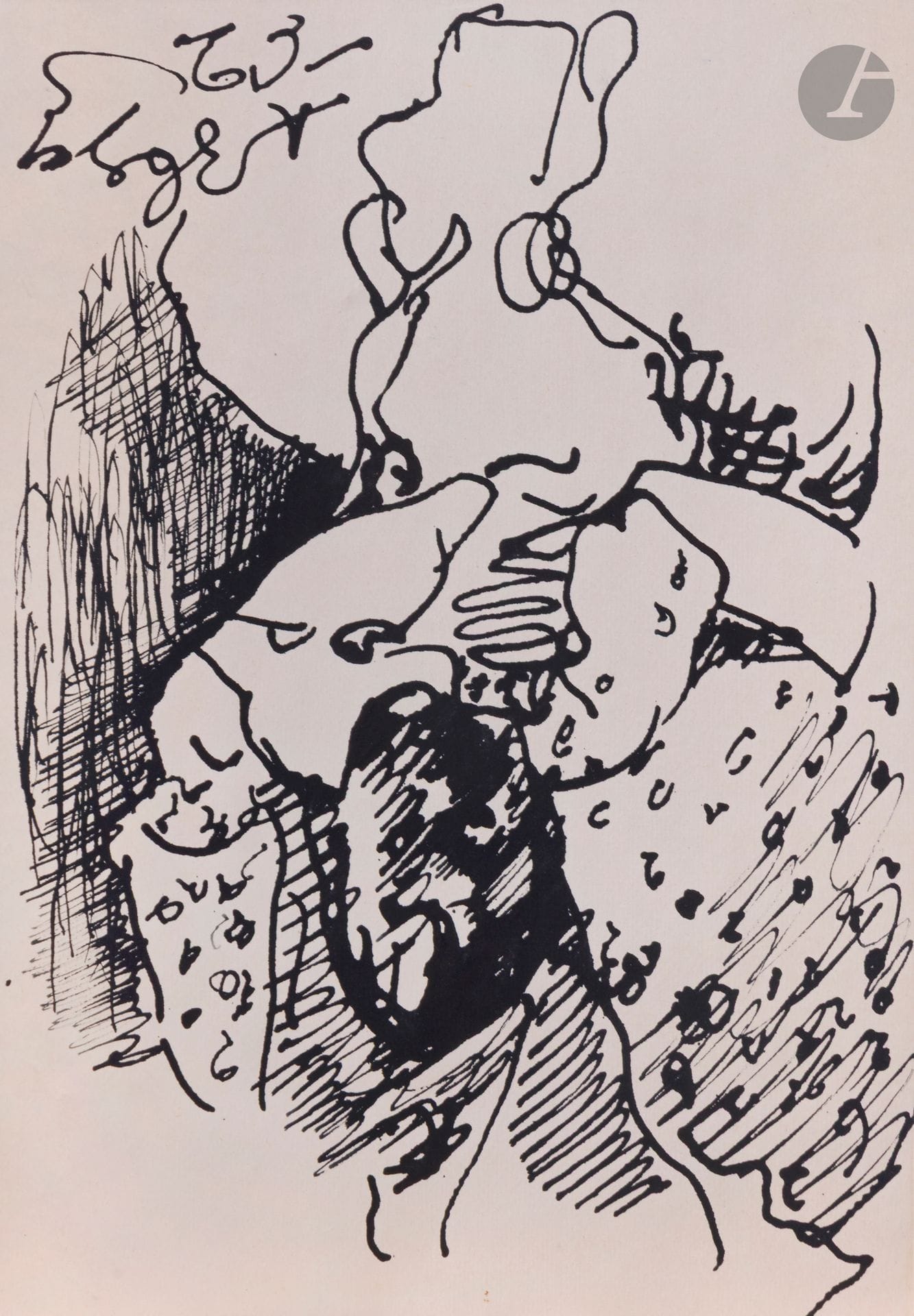 Anatoly Timofeevitch ZVEREV (1931-1986)
Enfant dans les bras. 1962
Encre
Signée et datée en bas à droite.
42,2 x 30,1 cm
Il s'agit très probablement de sa femme Ludmila Nazarova avec sa fille Vera.