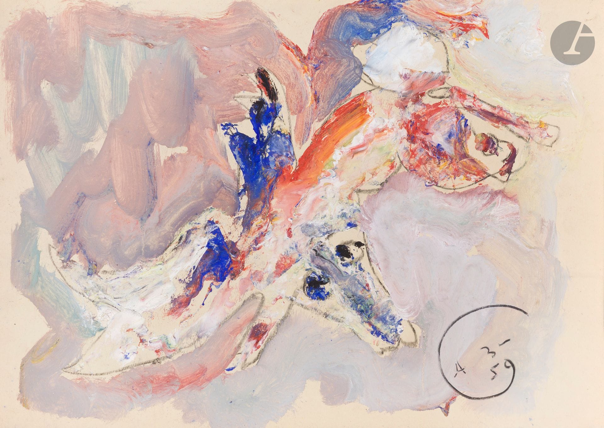 Anatoly Timofeevitch ZVEREV (1931-1986)
Pegase. 1959
Gouache.
Monogrammée et datée en bas à droite.
41 x 58 cm