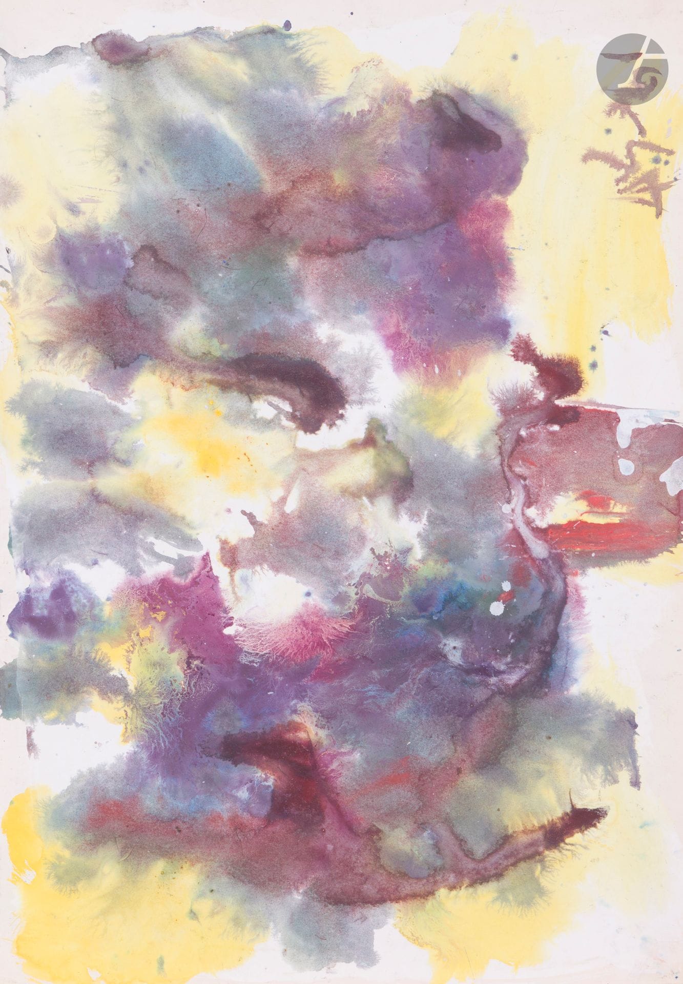 Anatoly Timofeevitch ZVEREV (1931-1986)
Буйная листва  (Feuillage touffu). 1961
Gouache.
Monogrammée et datée en bas à droite. Titrée et numérotée 10 au dos.
41,7 x 59,7 cm
