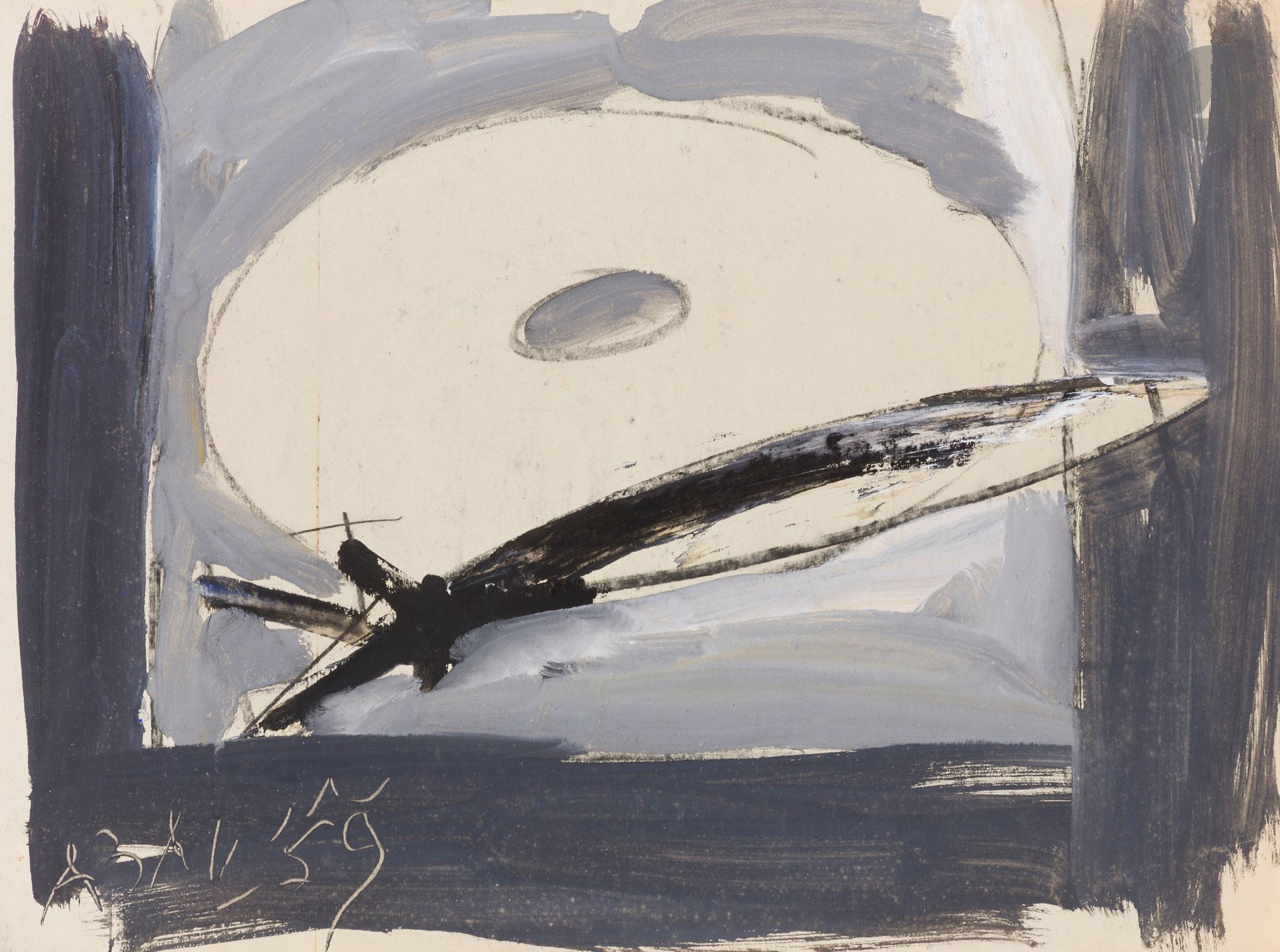 Anatoly Timofeevitch ZVEREV (1931-1986)
Nature morte au poisson. 1959
Gouache.
Signée et datée en bas à gauche
41,7 x 57,8 cm