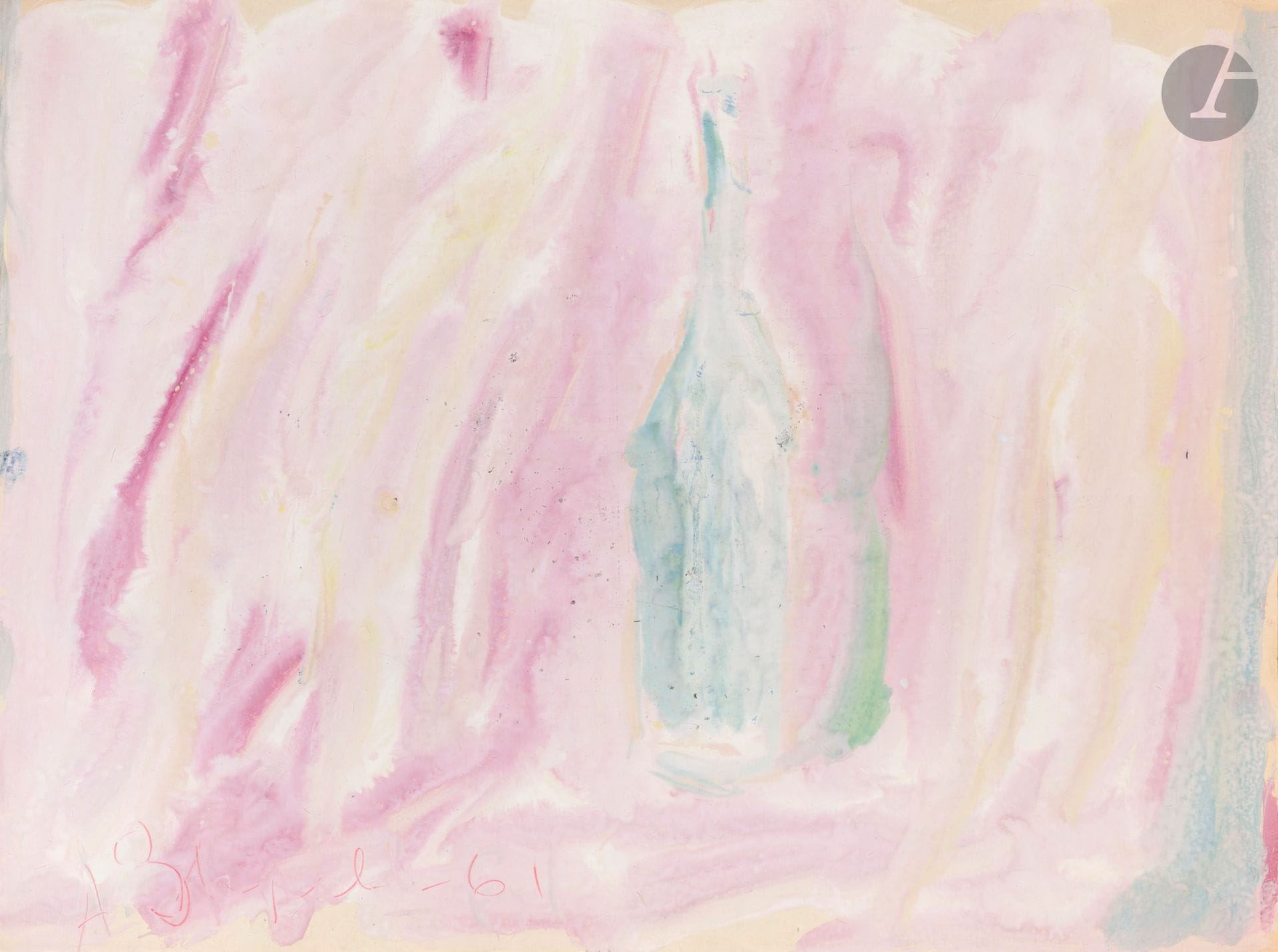 Anatoly Timofeevitch ZVEREV (1931-1986)
Bouteille. 1961
Gouache.
Signée et datée en bas à gauche.
54 x 72 cm