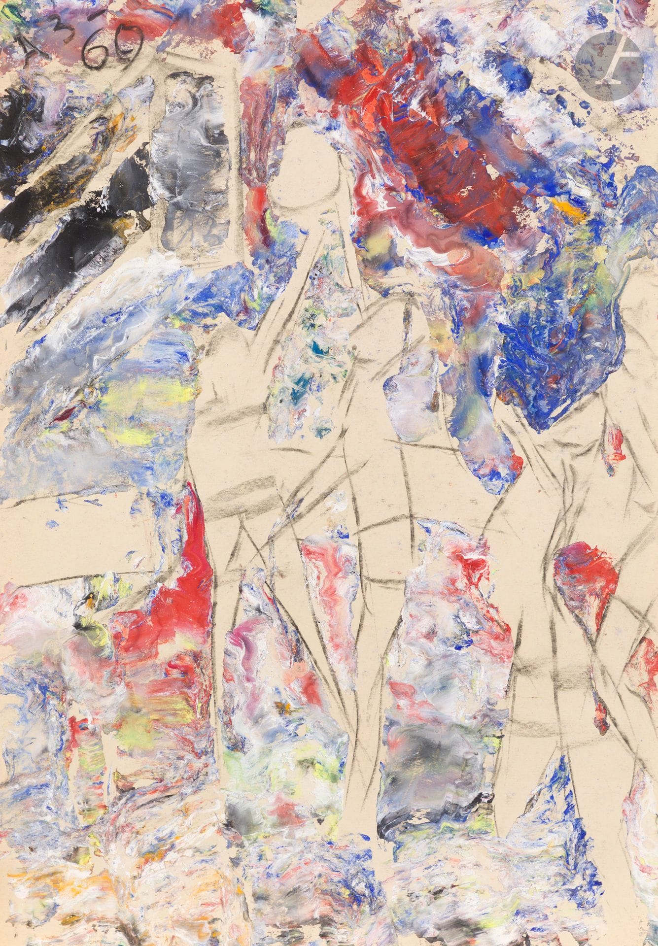 Anatoly Timofeevitch ZVEREV (1931-1986)
Le basket-ball. 1960
Gouache.
Monogrammée et datée en haut à gauche.
57,9 x 40,4 cm