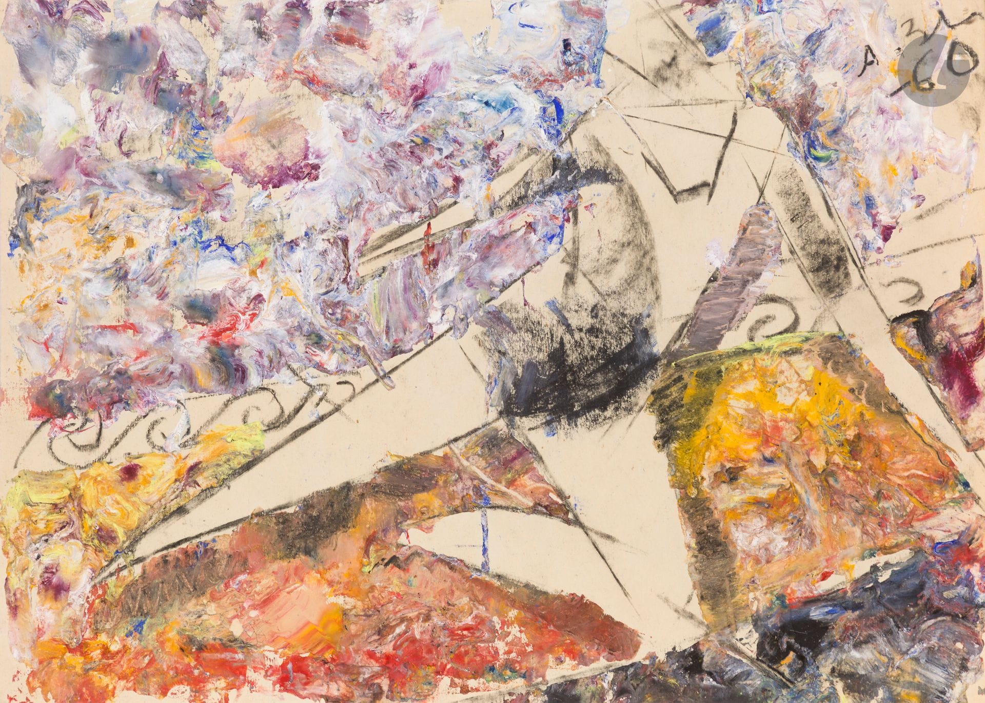 Anatoly Timofeevitch ZVEREV (1931-1986)
Danseuse. 1960
Gouache.
Signée et datée en haut à droite.
40,6 x 58,1 cm