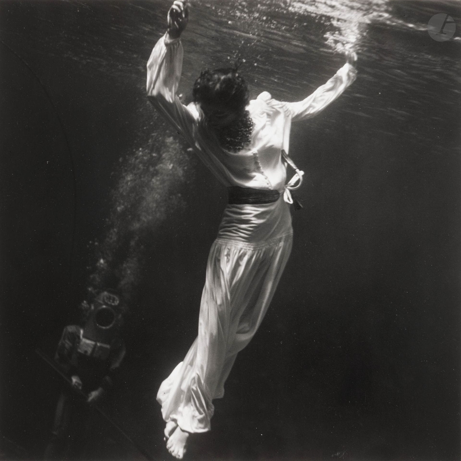 Toni Frissell (1907-1988)
Marineland. Floride, 1939.  
Épreuve argentique (c. 1980). Tampon « Reproduced from the Collections of the Library of Congress » au verso. 
Image : 26,5 x 26,5 cm - Feuille : 27,8 x 35,5 cm