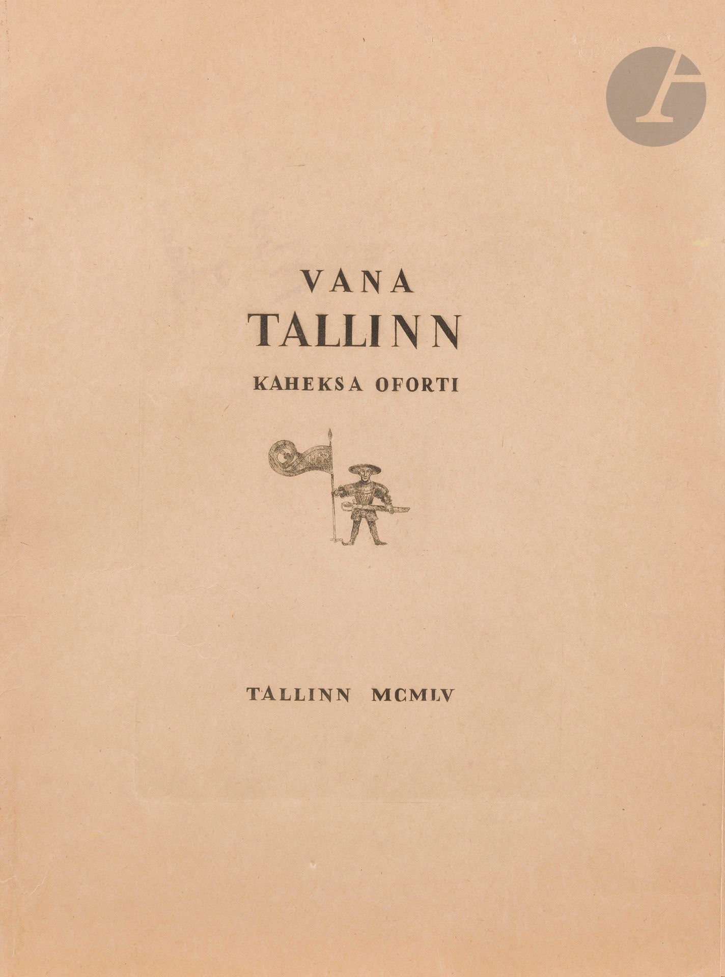 Porte-folio Vana Tallinn (Vieux Tallinn), 1955.
Porte-folio incomplet (quatre œuvres sur les huit originelles) avec une dédicace en russe. N°29 sur 75 exemplaires numérotés.
- N° 4 : Viive TOLLI (1928-2020)
Müürivahe tänav (rue Muirivaha), 1954
Aquatinte.
Signée et datée en pied à droite.
29,5 x 18 cm
- N°6 : Avo KEEREND (1920-2012)
Kadrioru tammed (Chênes de Kadriorg / Catharinenthal), 1953
Eau-forte. 
Signée et datée en pied à droite.
21 x 29 cm
- N°7 : Paul LUHTHEIN (1909-2007)
Pikk Hermann et la statue de Linda, 1954
Eau-forte.
Signée et datée en bas à droite.
31 x 24,5 cm
- N°8 : Esko LEPP (1906-1977)
Harjuväljaku rajamine (construction de la place Harju), 1947
Eau-forte. 
Signée et datée en pied à droite.
16 x 21 cm

Provenance : ancienne collection Anne-Marie Day.

[art russe]