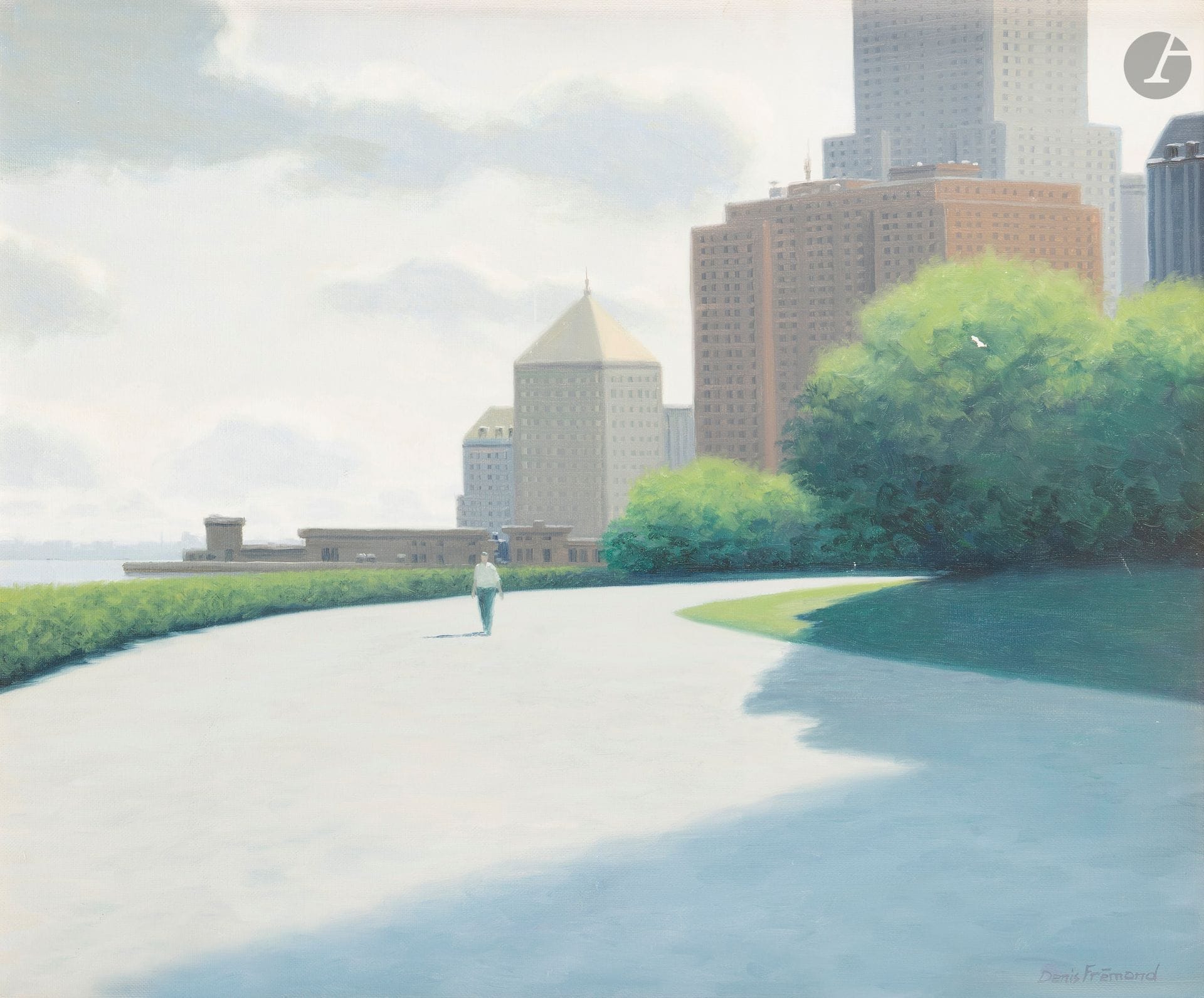 Denis FREMOND (born 1950)
New York
Oil on canvas.
Signed lower right.
(Slightly missing).
46 x 55 cm