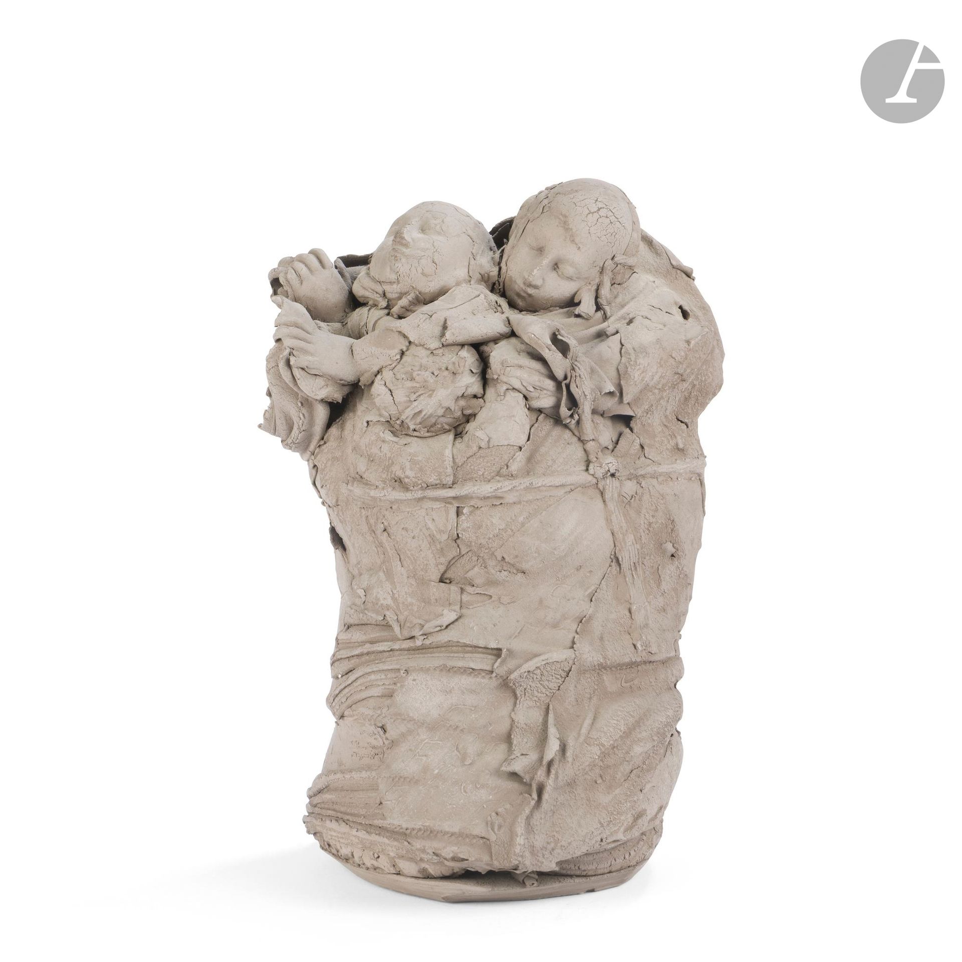 GEORGES JEANCLOS (1933-1997)
Couple
Sculpture. Unglazed terracotta proof. 1980-1990. Unsigned, inscribed on the back. H.35 cm - L.25 cm

Related literature :
Jacques Sojcher - Jeanclos - Éditions Cercle d'Art, Paris, 2000. Works similar to our sculpture reproduced on pages 51 to 57
