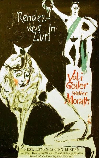 Hans Albert FALK (1918-2002)
Rendez-vous in Züri - 50 Jahre Simplontunnel. 2 affiches. Signées. B.E. (Plis). Chaque: 102 x 64 cm