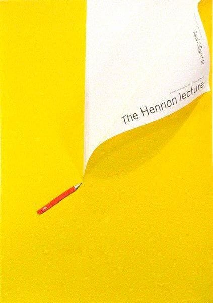Theodora MANTZARIS (XXe siècle)
Crayon (Royal College of Art), 1990. Affiche. B.E. (Plis). 84 x 60 cm