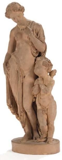 Louis SAUVAGEAU (1822 - 1874)
Le dangereux solliciteur. Terre cuite originale. Signée et titrée sur la terrasse. (Restaurations). Hauteur: 36 cm