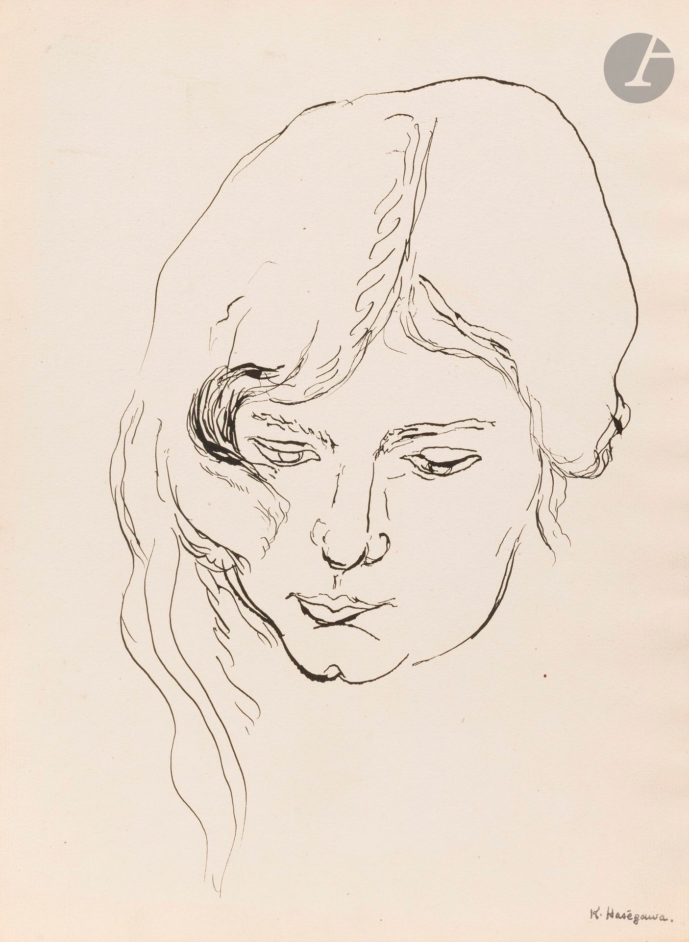 Kiyoshi HASEGAWA [Japanese] (1891-1980)
Portrait of a young girl
2 inks.
Studio stamp lower right.
31.5 x 23.5 cm each