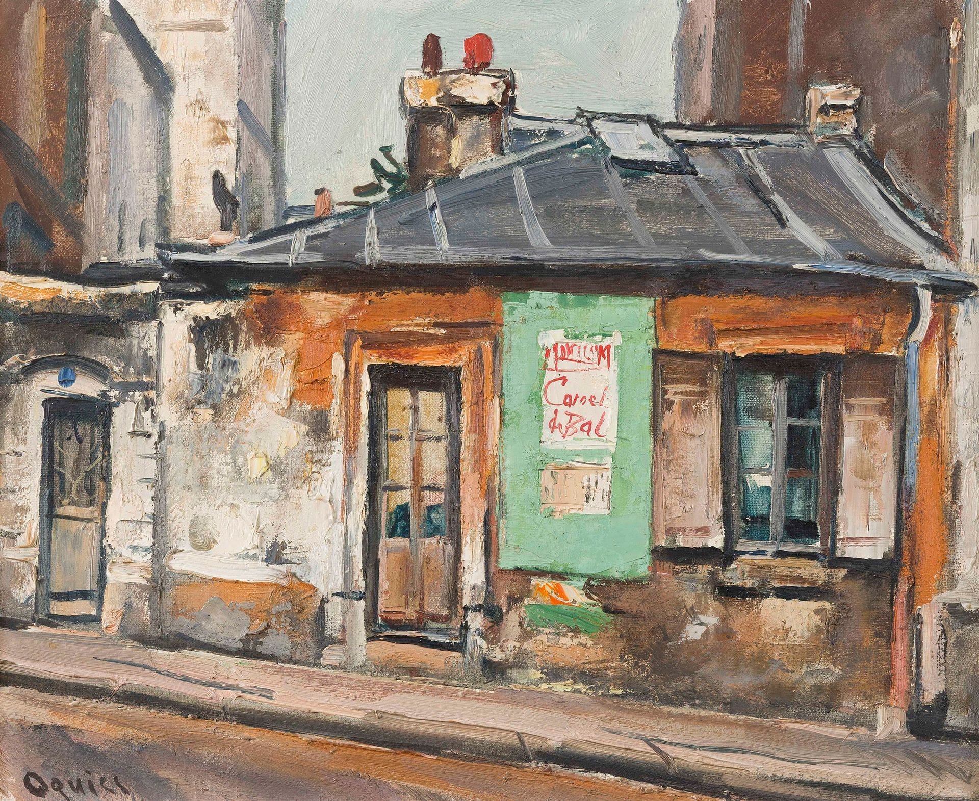 Takanori OGUISS (1901-1986)
Le Carnet de Bal, Marcadet, Paris
Huile sur toile.
Signée en bas à gauche.
Signée et située au dos.
38 x 46 cm

Un certificat de Michel Maket, en date du 8 décembre 2010, sera remis à l'acquéreur.
