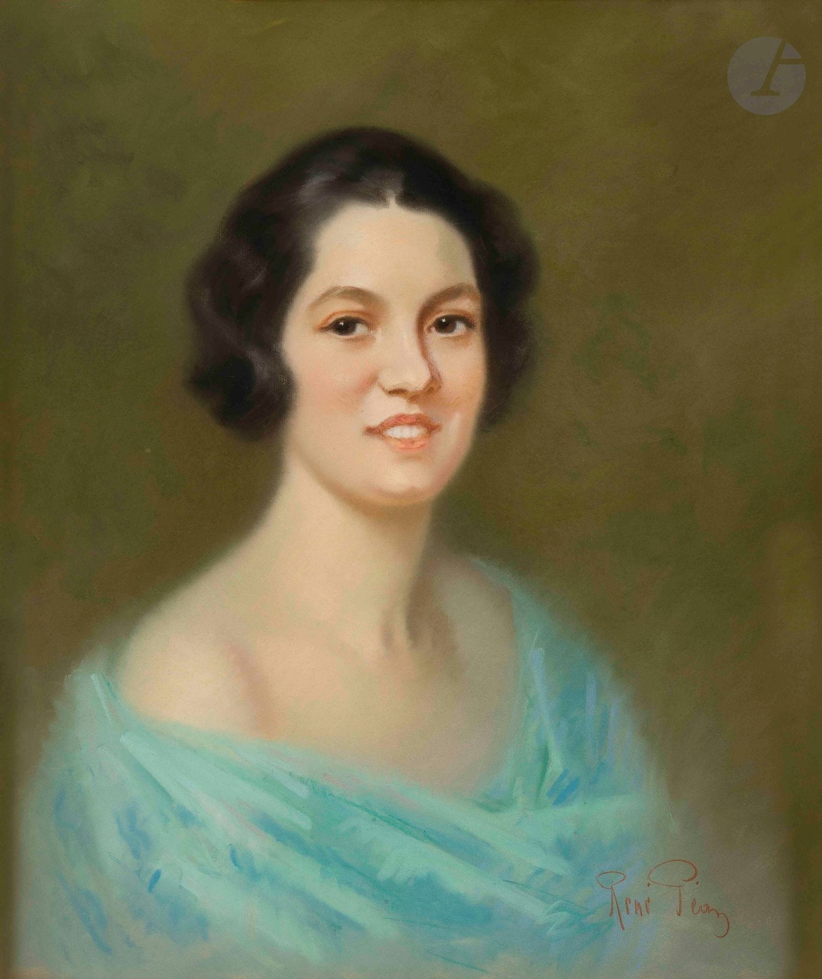 René PÉAN (1875-1945)
Portrait of a young woman
Pastel.
Signed lower right.
55 x 46 cm

Provenance : 
Édouard Sain Collection.