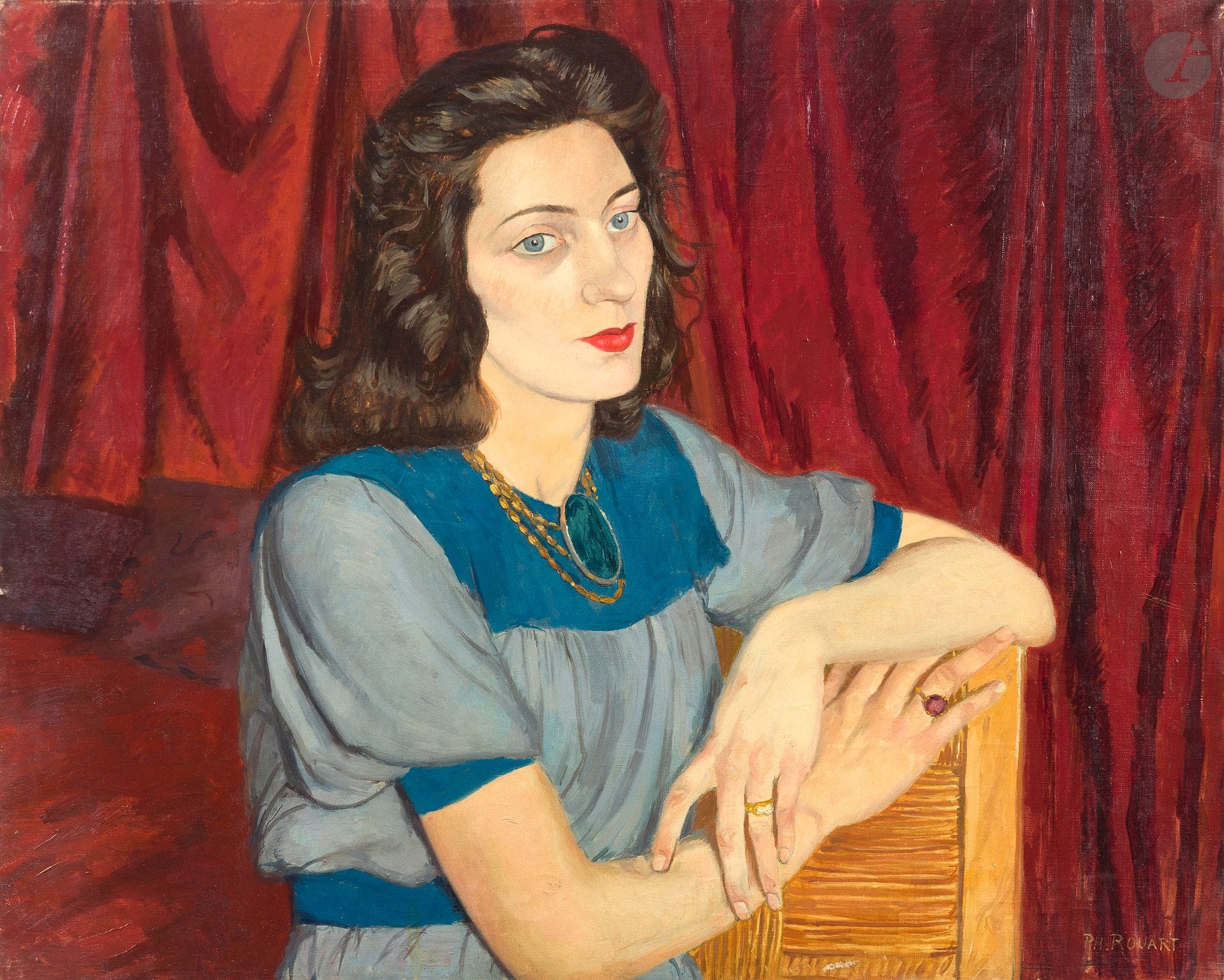Philippe ROUART (1904-1993)
Portrait de femme
Huile sur toile.
Signée en bas à droite.
65 x 81 cm