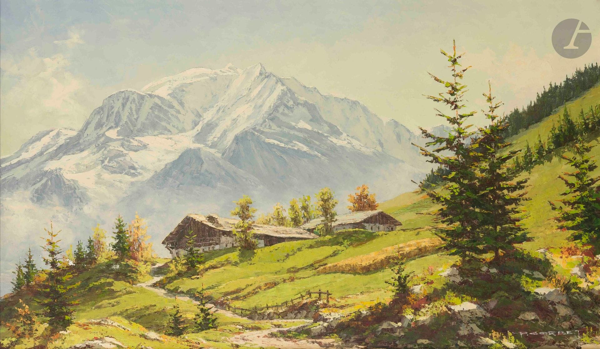 Paul CORBET (1920-2005)
Alps landscape
Oil on canvas.
Signed lower right.
60 x 100 cm