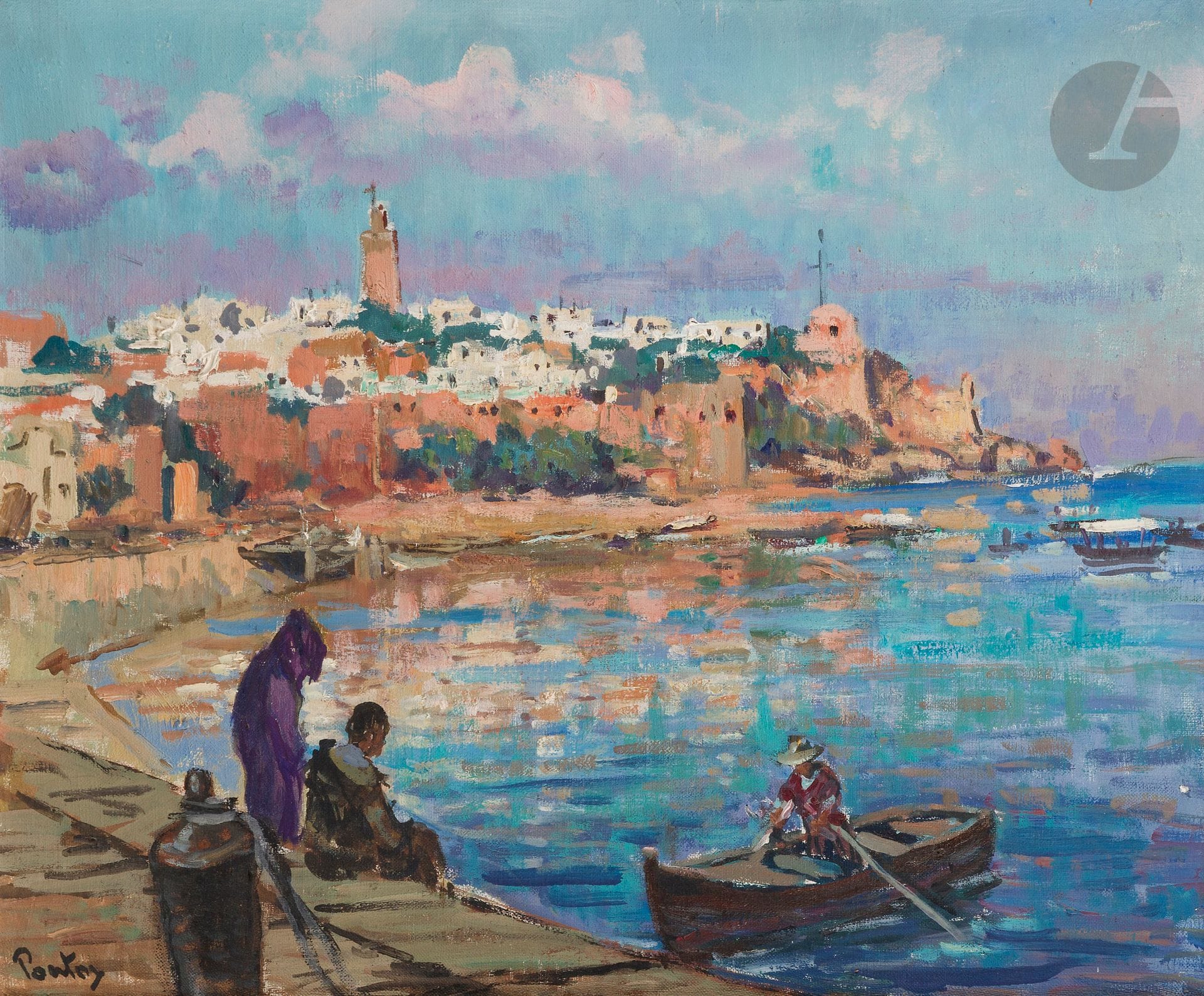 Henri-Jean PONTOY (1888-1968)
Rabat, Kasbah des Oudayas
Oil on canvas.
Signed lower left.
50 x 59 cm