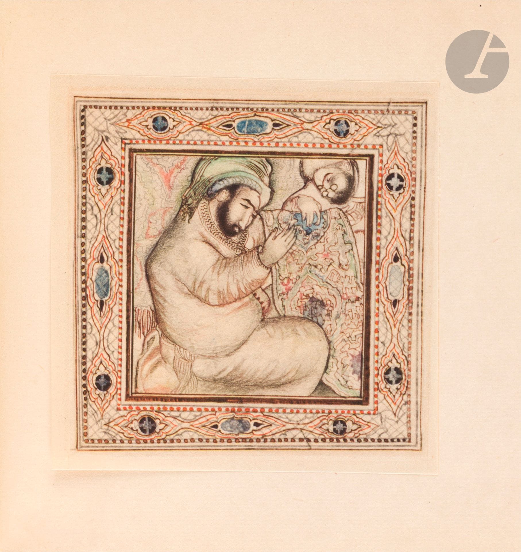 LYDIS, Mariette, Le Coran. 42 Miniaturen zum Koran, Brandus Verlagsbuchhandlung, Berlin, 1924
In-12 carré, reliure d’édition pleine basane verte, plats et dos estampés de médaillons fleuronnés et d’écoinçons rehaussés d’or. 71 versets du Coran traduits en allemand et illustrés par des aquarelles sous passe-partout. 
Usure de la reliure dont le rabat est manquant, un cahier presque détaché.