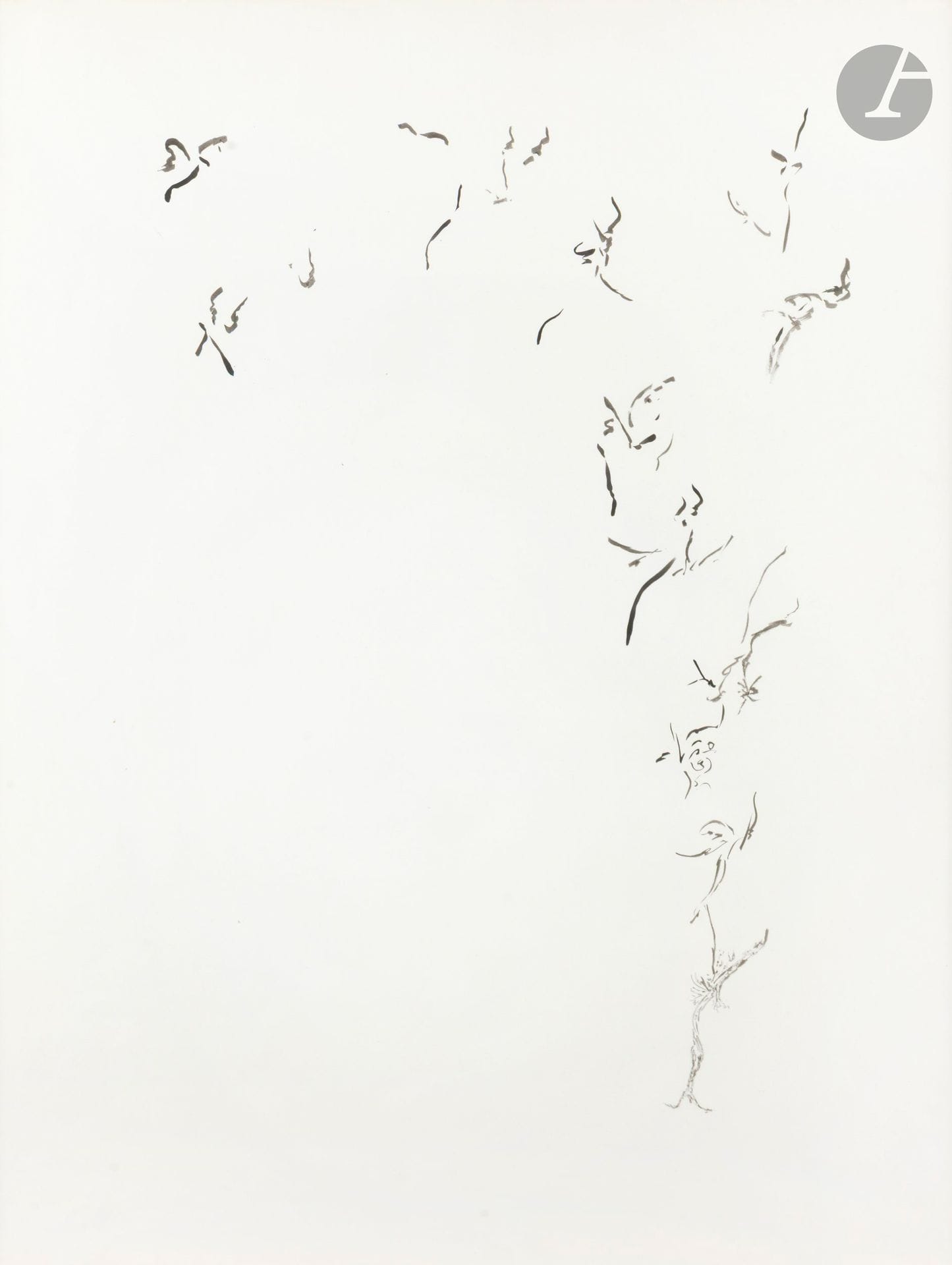 Thérèse BONNELALBAY (1931-1980)
Sans titre, 1978
Encre sur papier.
Signée et datée au dos.
64 x 49 cm

Provenance : 
Acquis directement auprès de l'époux de l'artiste.