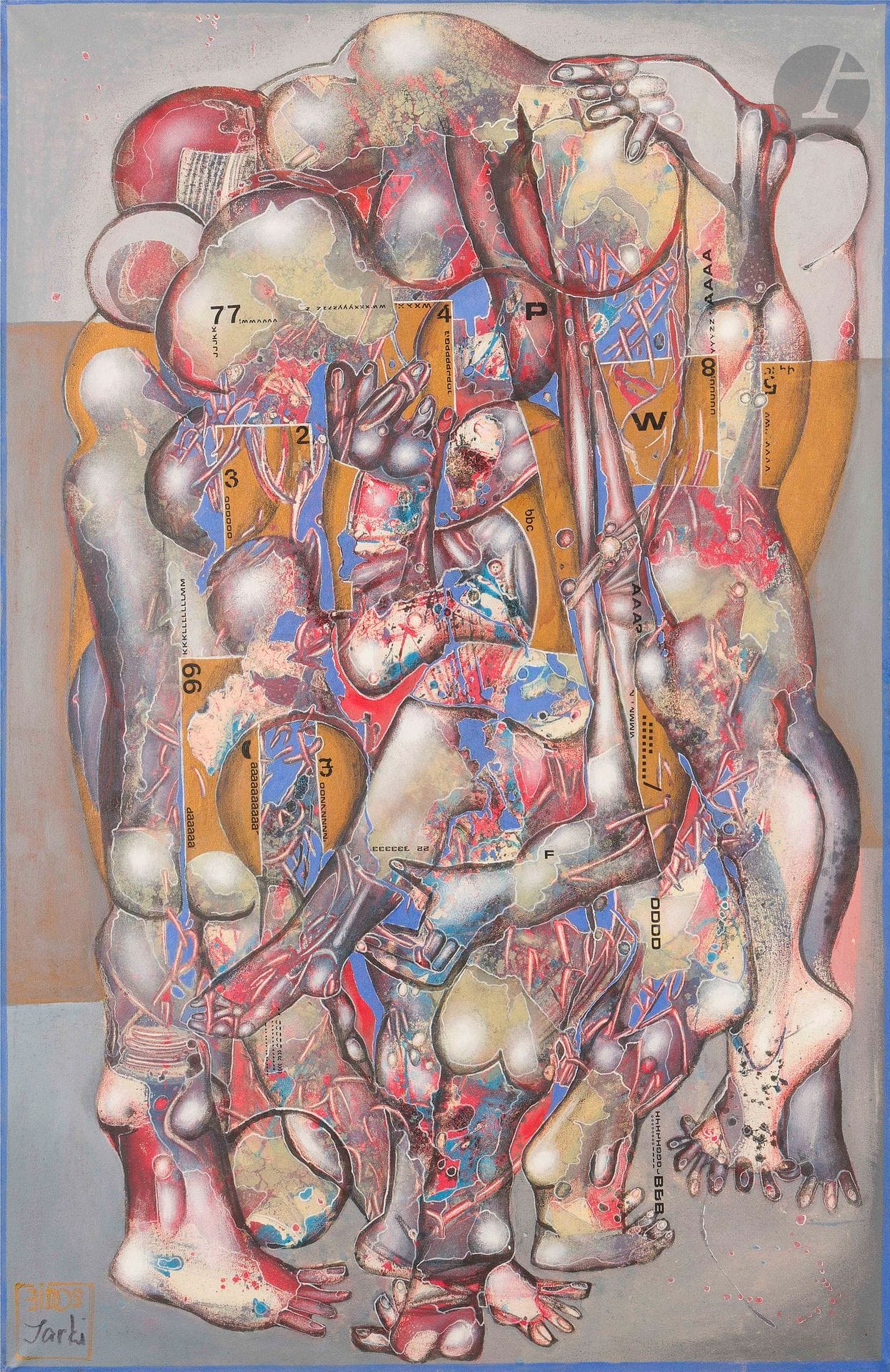 Youri Jarkikh JARKI (né en 1938)
Croisement, 1993
Acrylique sur toile.
Signée en bas à gauche.
Signée, datée, titrée et située au dos.
100 x 66 cm

Nous remercions Madame Elena Garreis, fille de l'artiste, de nous avoir confirmé l'authenticité de cette œuvre.