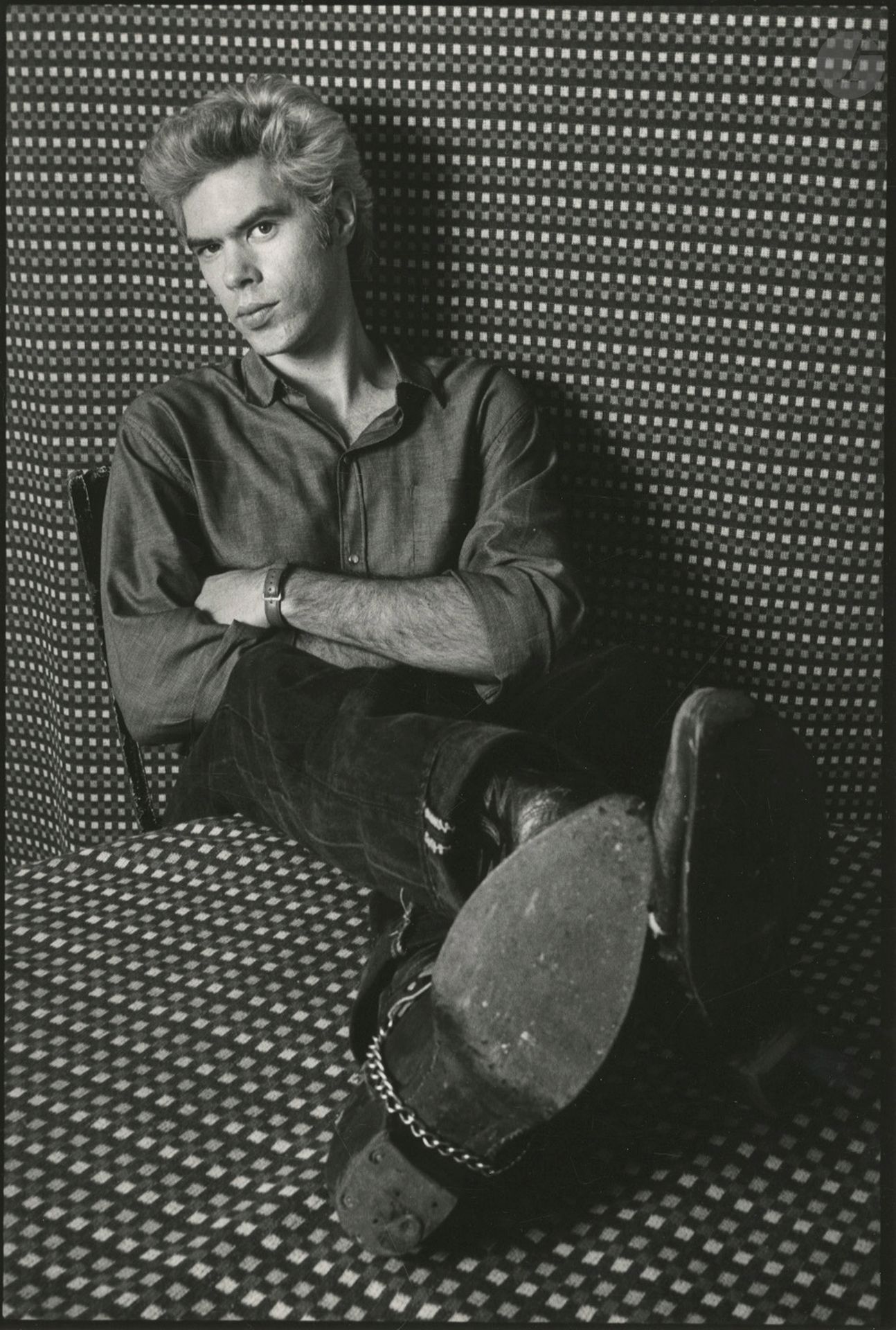 Paula Court 
Jim Jarmusch, 1986. 
Vintage silver print. Photographer's credit, title and date in ink on verso. 
Image: 23.8 x 16.2 cm - Sheet: 25.3 x 20.2 cm