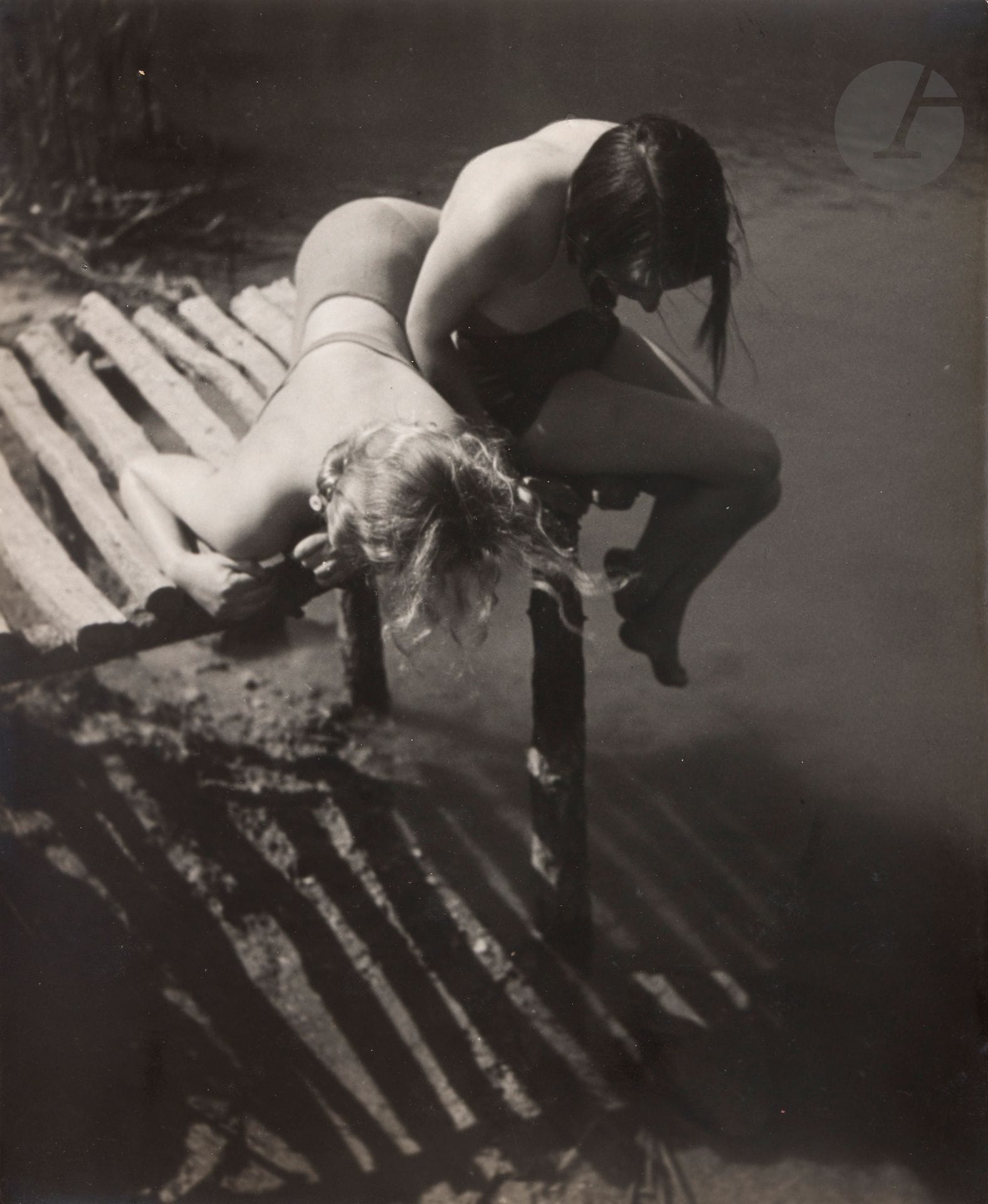 Jan Lukas (1915-2006) 
Young Women at the River, c. 1935-1940.
Eight (8) vintage silver prints. Numerous photographer's stamps and credits, "Pawel Barchan" distributor's stamps and a few annotations on versos. 
Sizes: 23.7 x 24.2 to 30 x 24 cm
