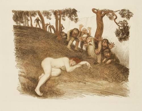 Jean VEBER (1864-1928)
Le Monstre. 1907. Lithographie. 380 x 293. Veber et Lacroix 51. Impression en couleurs. Superbe épreuve sur japon, la pierre-clé tirée en brun. Pli cassé vertical en travers du sujet. Léger empoussiérage au bord droit. Toutes marges non ébarbées. Tirage à 125 épreuves.