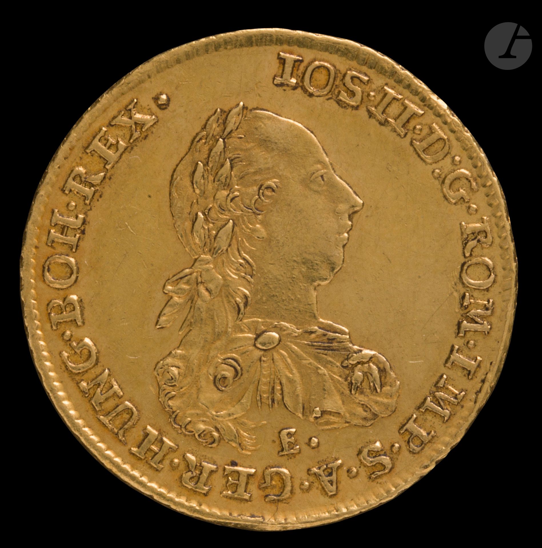 AUTRICHE-HONGRIE.
Joseph II (1780-1790).
2 Ducats. Or. 1782. 6,98g.
Friedberg.199                                           

Traces de nettoyage.
TTB