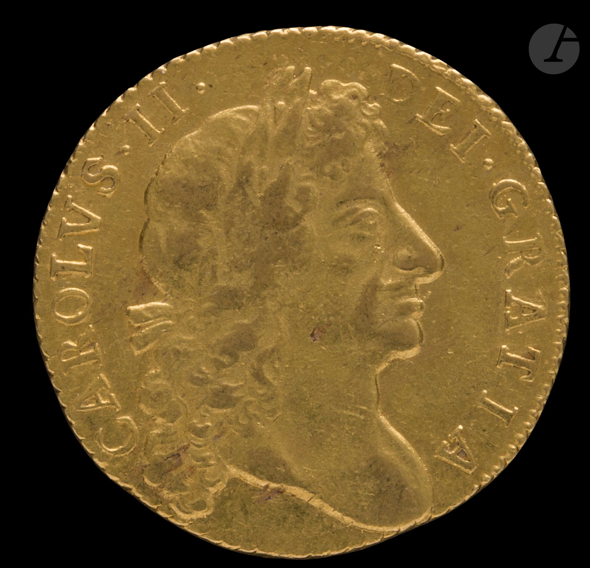 GRANDE-BRETAGNE.
Charles II (1660-1685).
1 Guinée. Or. 1680. 8,23g. 
Friedberg.287    

      
TB