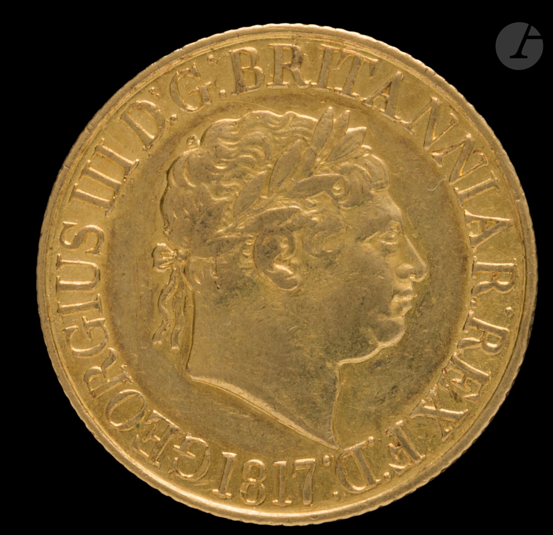 GRANDE-BRETAGNE.
Georges III (1760-1820).
1 Souverain. Or. 1817. 7,97g.
Friedberg.371
TTB