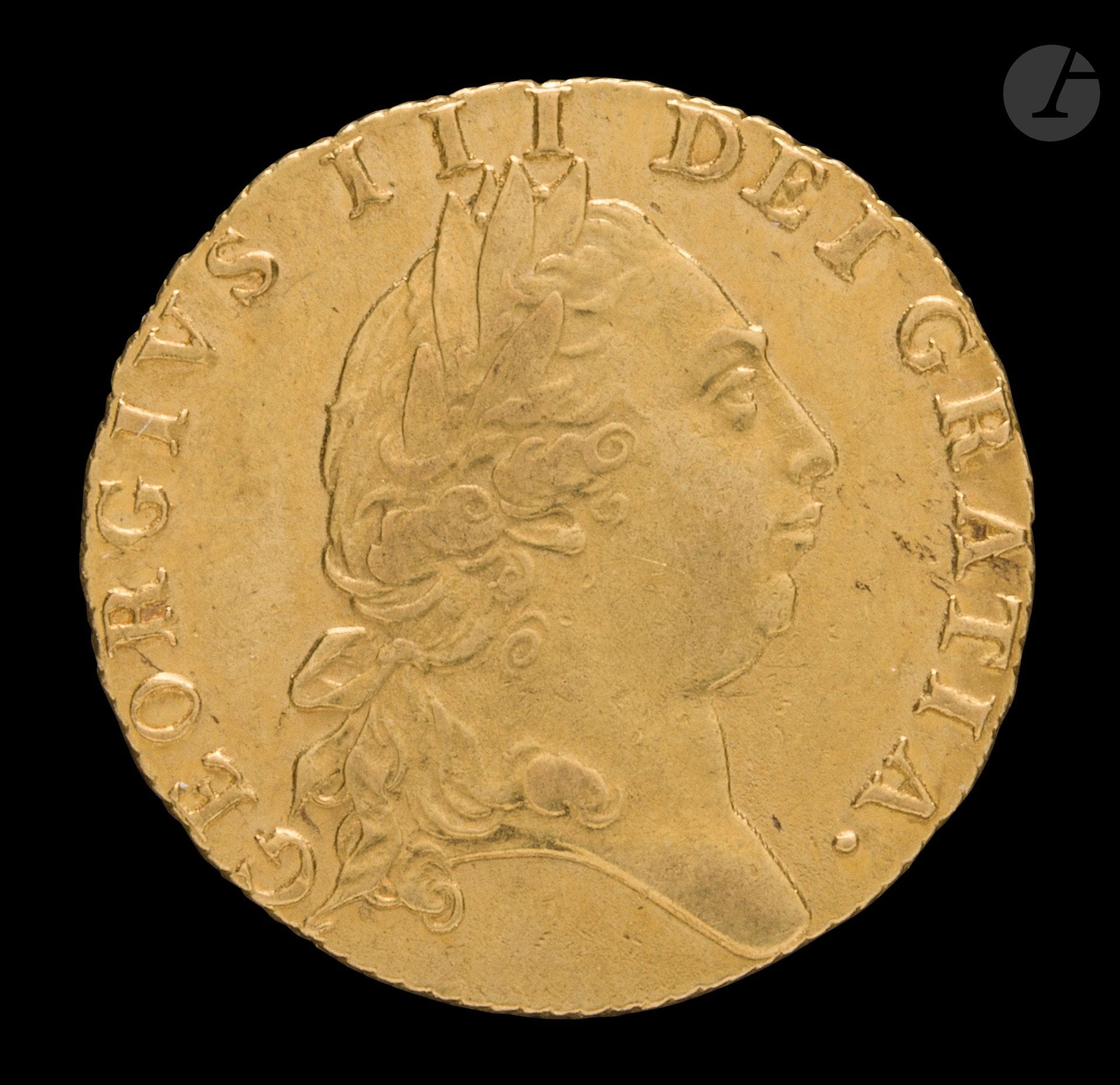GRANDE-BRETAGNE.
Georges III (1760-1820). 
1 Guinée. Or. 1792. Londres. 8,39g. 
S.3729 – Friedberg.356                        

Traces de nettoyage.
TTB