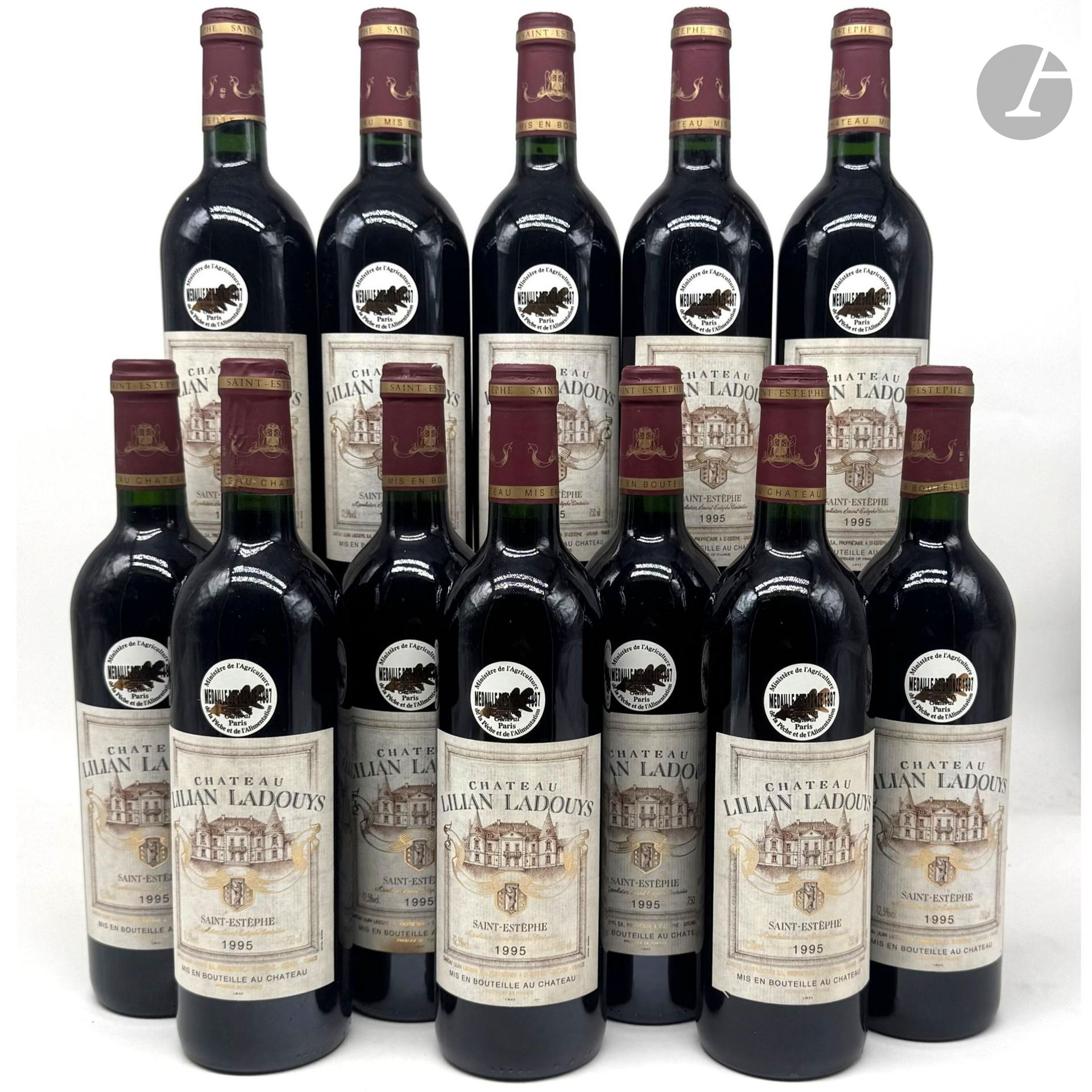 12 B CHÂTEAU LILIAN LADOUYS (Caisse Bois d'origine), Saint-Estephe, 1995