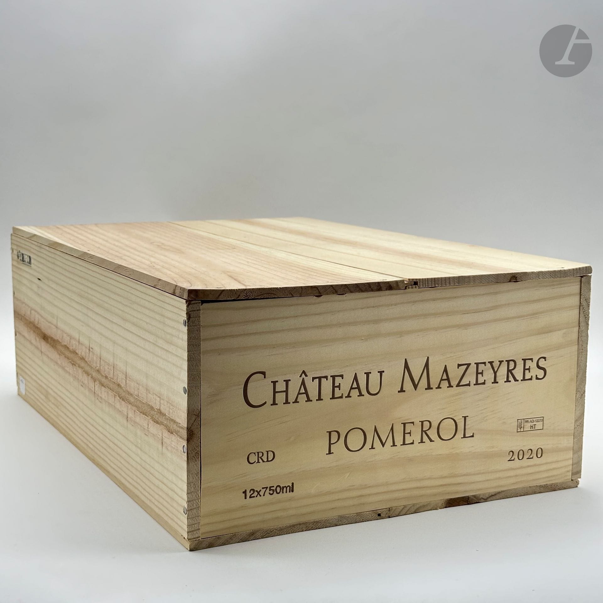 12 B CHÂTEAU MAZEYRES (Caisse Bois d'origine), Pomerol, 2020