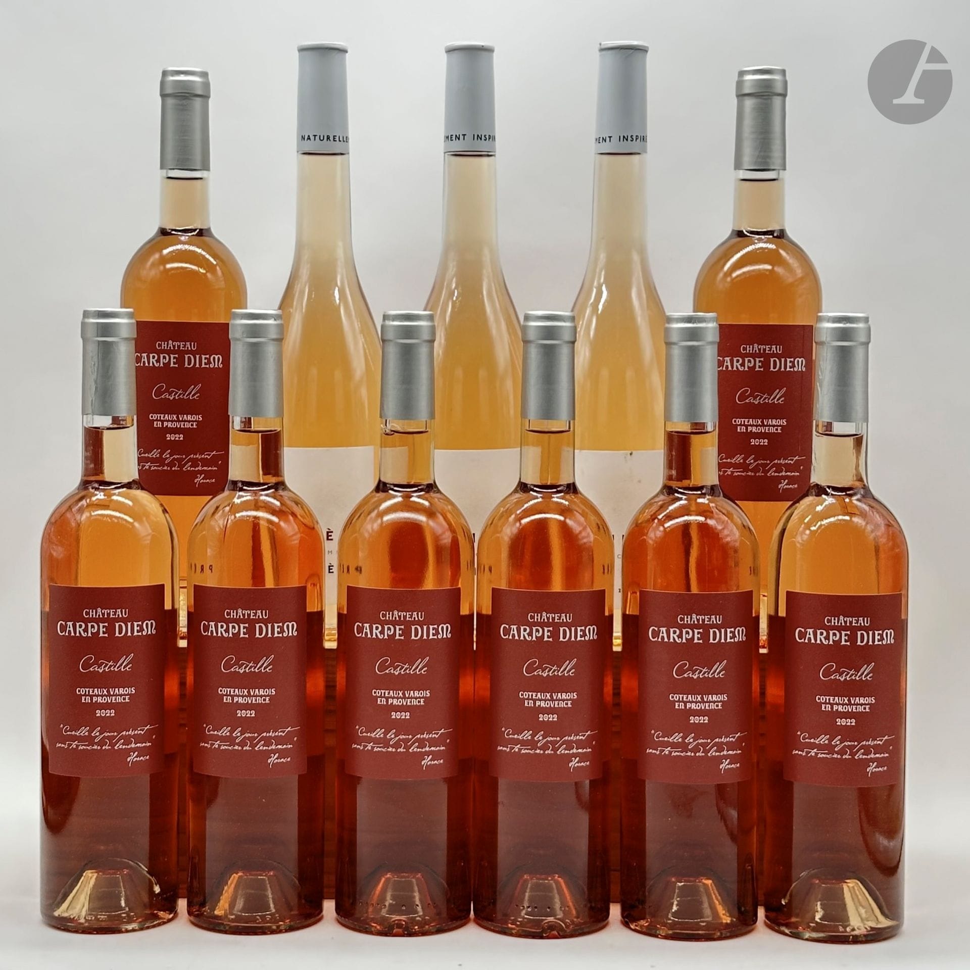 8 B COTEAUX VAROIS EN PROVENCE CASTILLE Rosé, Château Carpe Diem, 2022
3 B CÔTES DE PROVENCE PREMIÈRE Rosé, Figuière, 2022