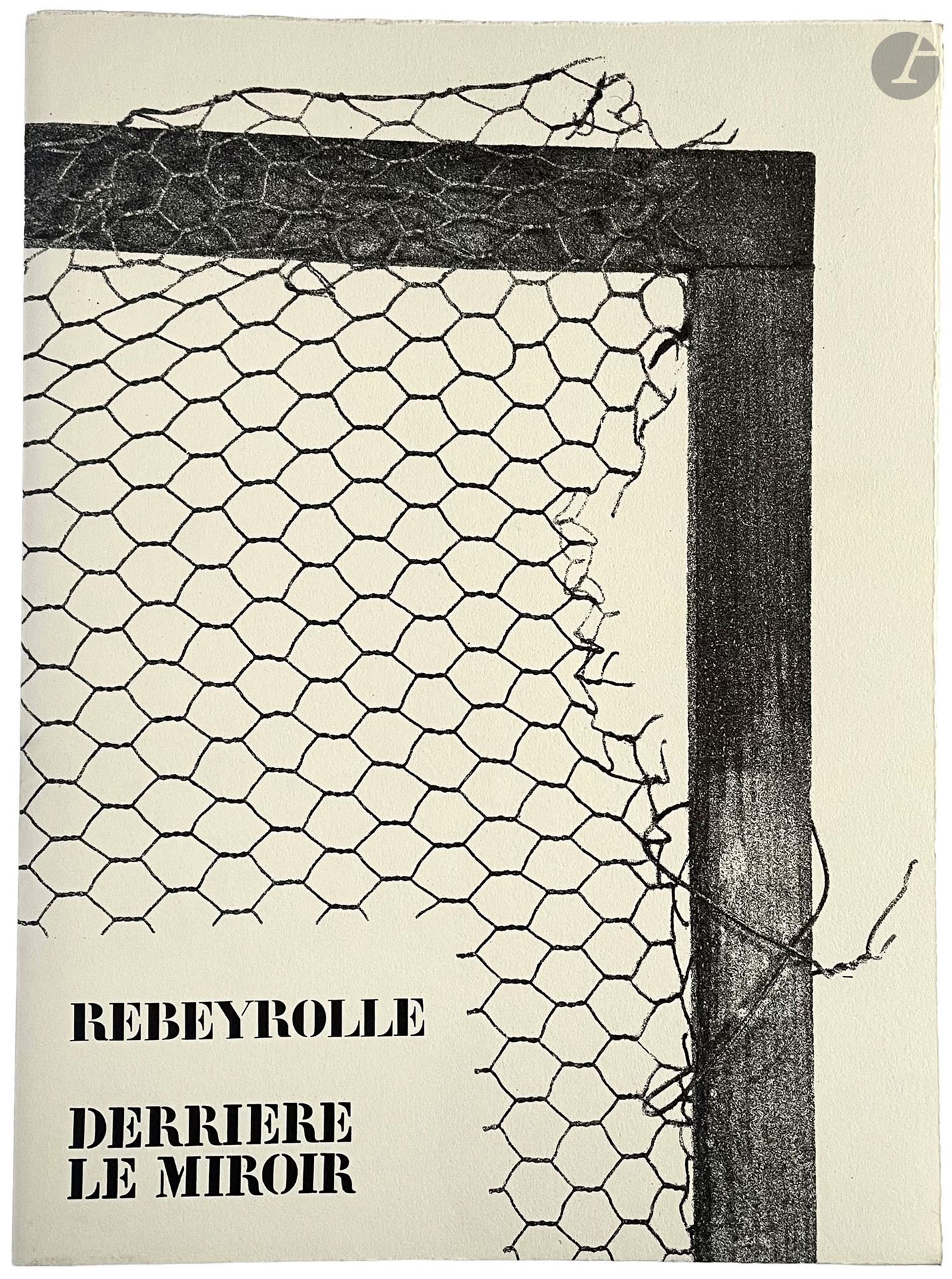 [DERRIÈRE LE MIROIR] - REBEYROLLE (Paul).
Rebeyrolle.
Paris : Maeght éditeur, 1973.  — In-folio, en feuilles, chemise et étui cartonnés de l'éditeur, étiquette imprimée sur le premier plat de l'étui.
« Derrière le miroir » numéro 202 consacré à l'exposition du peintre et lithographe Paul REBEYROLLE (1926-2005) à la Galerie Maeght en mars 1973. Il comprend des textes de Michel Foucault et de Ricardo Porro, 12 reproductions dont 8 en couleurs, ainsi que 4 lithographies originales dont 2 en couleurs et 2 en noir.

UN DES 150 EXEMPLAIRES NUMÉROTÉS SUR PAPIER CHIFFON DE LA DORE, SIGNÉS PAR L'ARTISTE À LA JUSTIFICATION (n° 44).

Exemplaire parfaitement conservé.