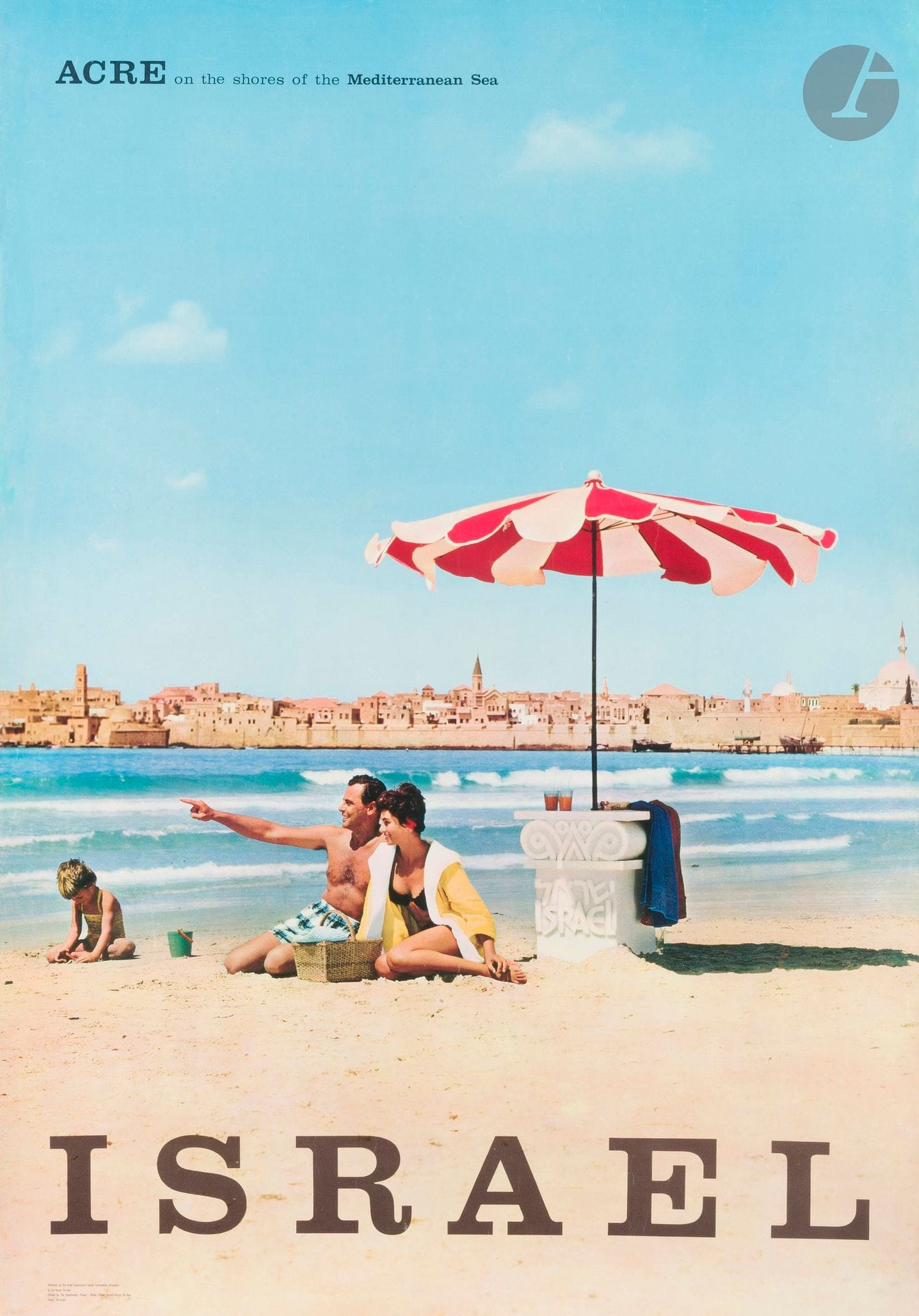 [AFFICHE - ISRAËL] 
Acre on the shores of the mediterranean sea 
Affiche entoilée et titrée en anglais.
Éditée par The Israël government, Zur Avnon, Tel-Aviv. 
98 x 68,5 cm




Mots clés :
judaïca, juif, juive, hébreux, rabbins, jewish, torah, hebrew, hebraica, judaisme, synagogue, sionisme, pessah, pessach, haggada, haggadah, hagada, hagadah, passover, menora, menorah, hannuka, hannuca, hannoucca, hanouccah, torah, juden, israélite, Israël, antisemitism, antisémitisme, dreyfus, meguila, sepharade, sefarad, ketouba