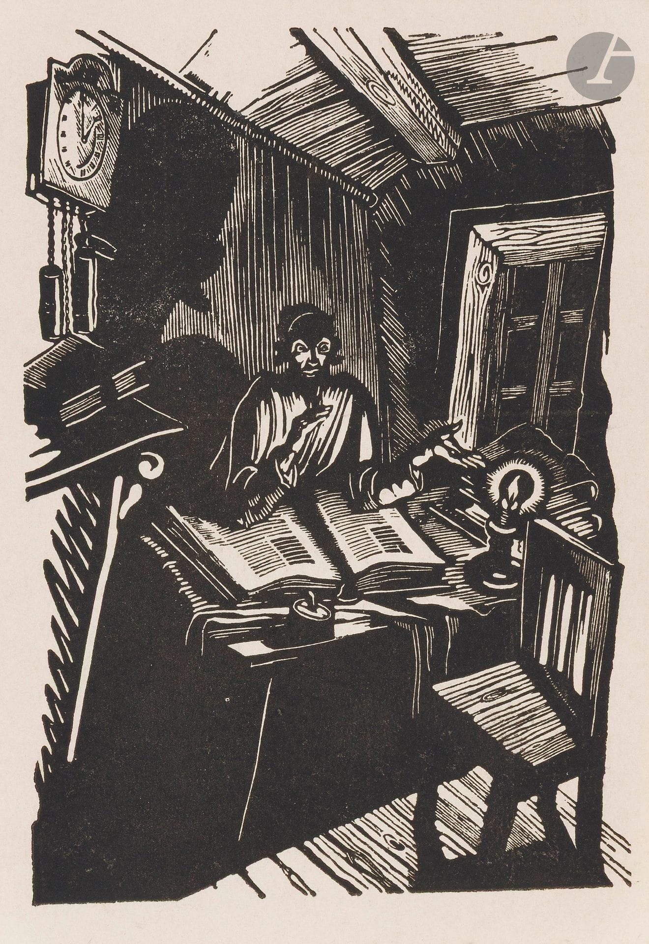 [CARTES POSTALES] 
S. JUDOWIN (1892-1954). 
Ensemble de 12 cartes postales dans leur enveloppe. Elles reproduisent des gravures sur bois de Judowin.




Mots clés :
judaïca, juif, juive, hébreux, rabbins, jewish, torah, hebrew, hebraica, judaisme, synagogue, sionisme, pessah, pessach, haggada, haggadah, hagada, hagadah, passover, menora, menorah, hannuka, hannuca, hannoucca, hanouccah, torah, juden, israélite, Israël, antisemitism, antisémitisme, dreyfus, meguila, sepharade, sefarad, ketouba