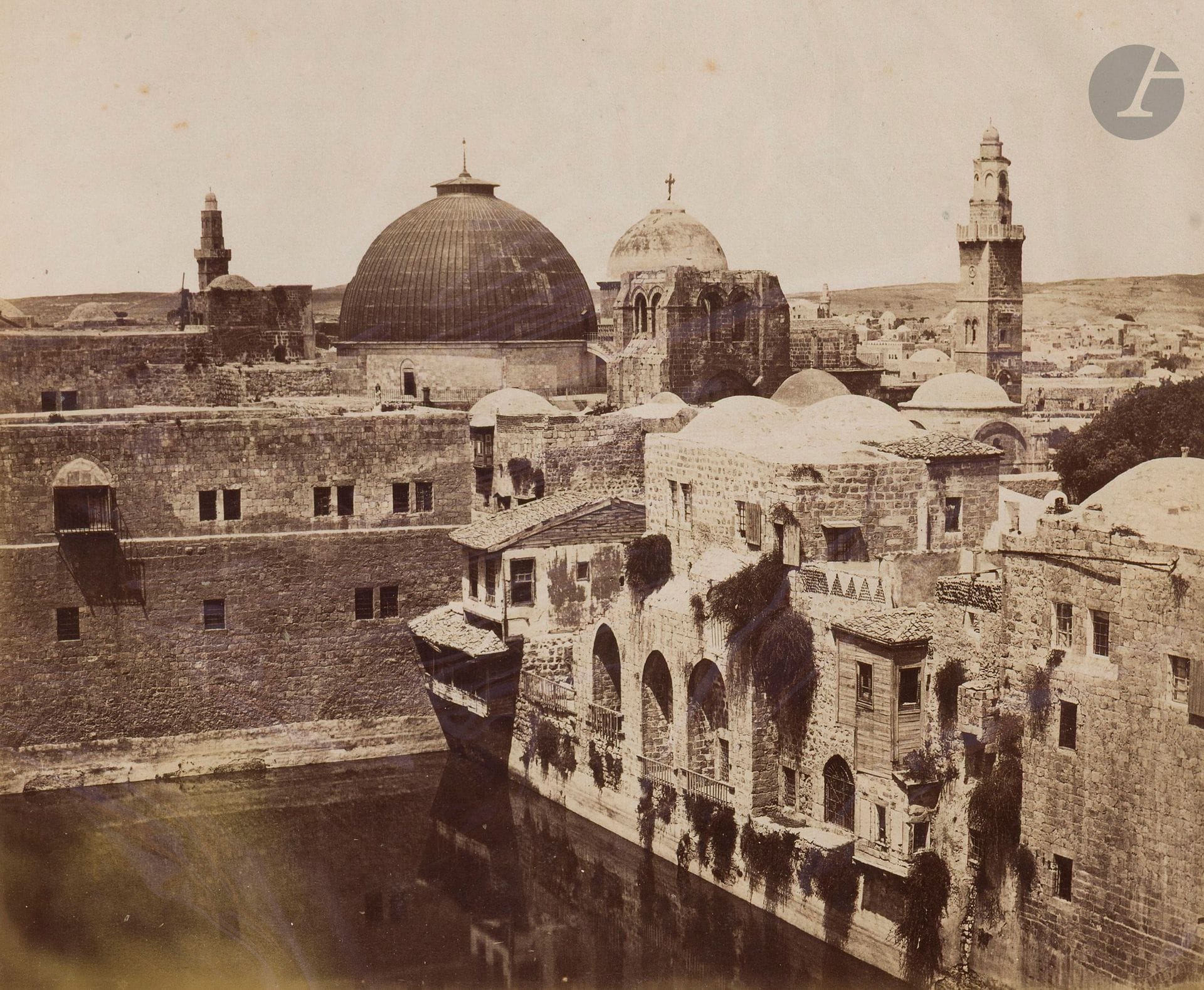 [PHOTOGRAPHIES - TERRE SAINTE] 
Félix Bonfils (1831-1885) 
28 épreuves sur papier albuminé, contrecollées recto verso sur carton. Palestine, c. 1870. 
Terre Sainte. Légendées dans le négatif en bas. 
22 x 28 cm




Mots clés :
judaïca, juif, juive, hébreux, rabbins, jewish, torah, hebrew, hebraica, judaisme, synagogue, sionisme, pessah, pessach, haggada, haggadah, hagada, hagadah, passover, menora, menorah, hannuka, hannuca, hannoucca, hanouccah, torah, juden, israélite, Israël, antisemitism, antisémitisme, dreyfus, meguila, sepharade, sefarad, ketouba
